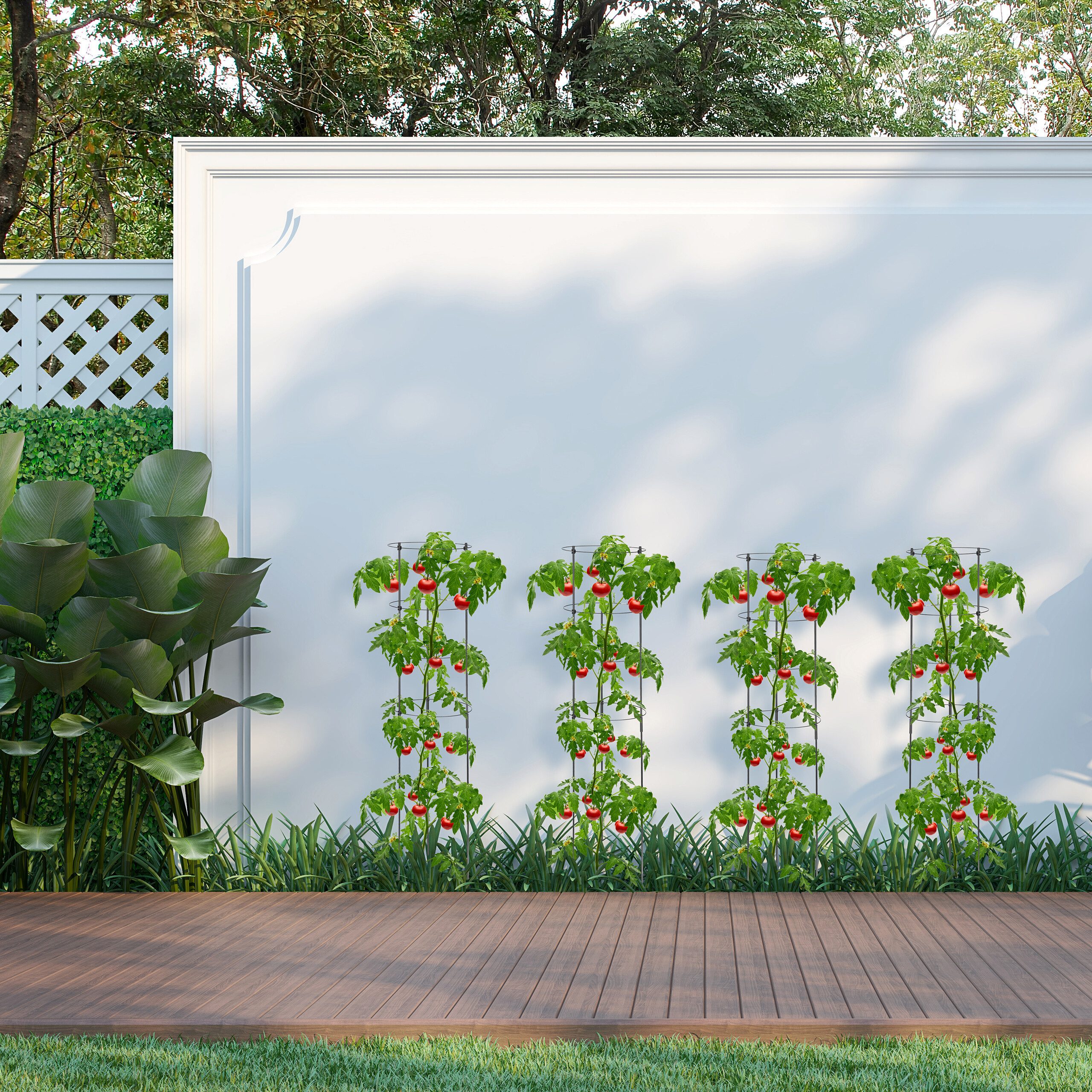 relaxdays Rankhilfe 120 cm 5er Set Set, 5 St., 5er Set
