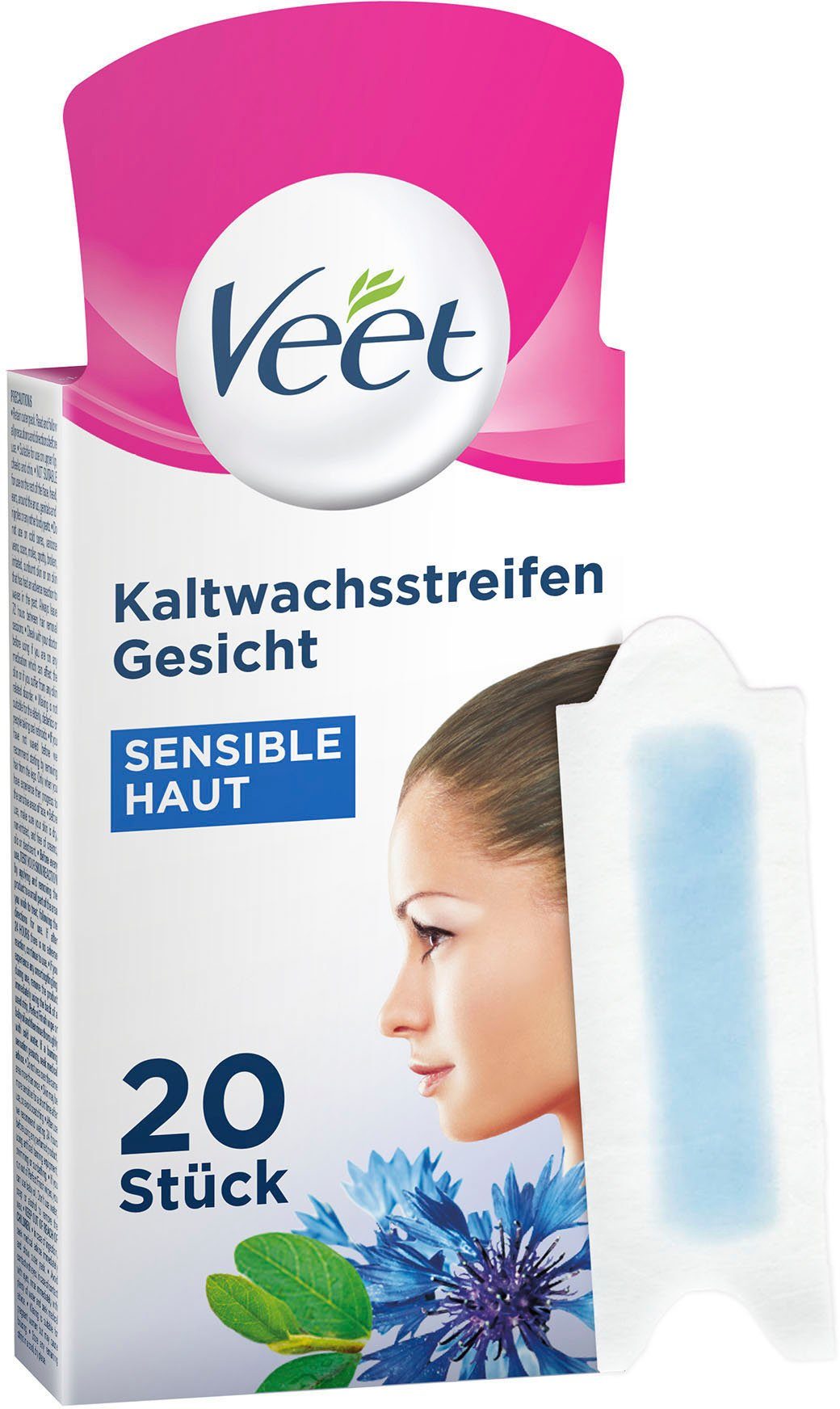 Veet Kaltwachsstreifen »Easy-Gelwax Gesicht«, 20 Stück, für sensible Haut  online kaufen | OTTO