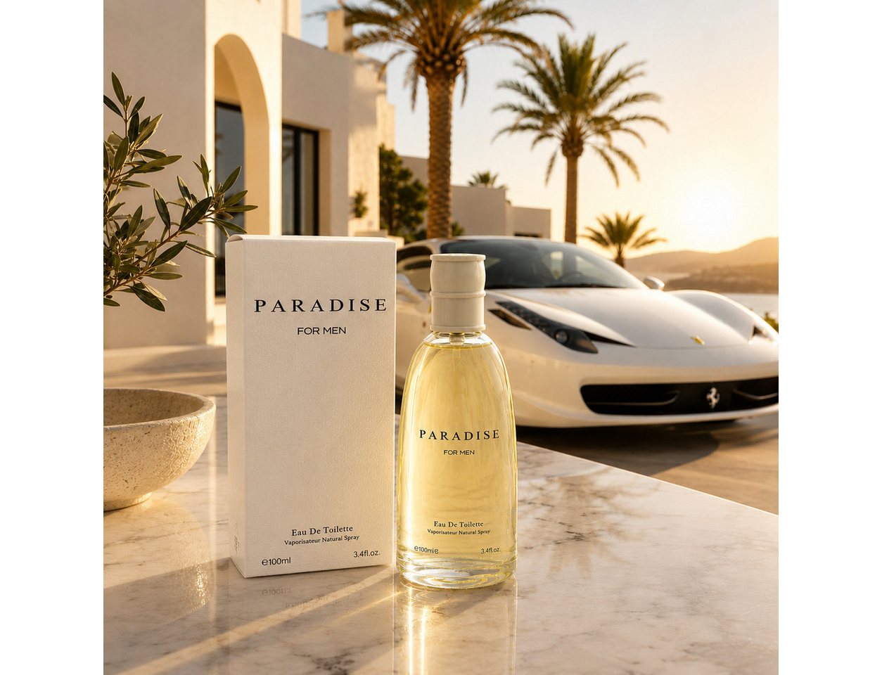 Fine Perfumery London Eau de Toilette Paradise Pour Homme Herrenduft Frisch Holzig Aromatisch 100ml, Hergestellt in UK, Herrendüfte, Frisch & Elegant