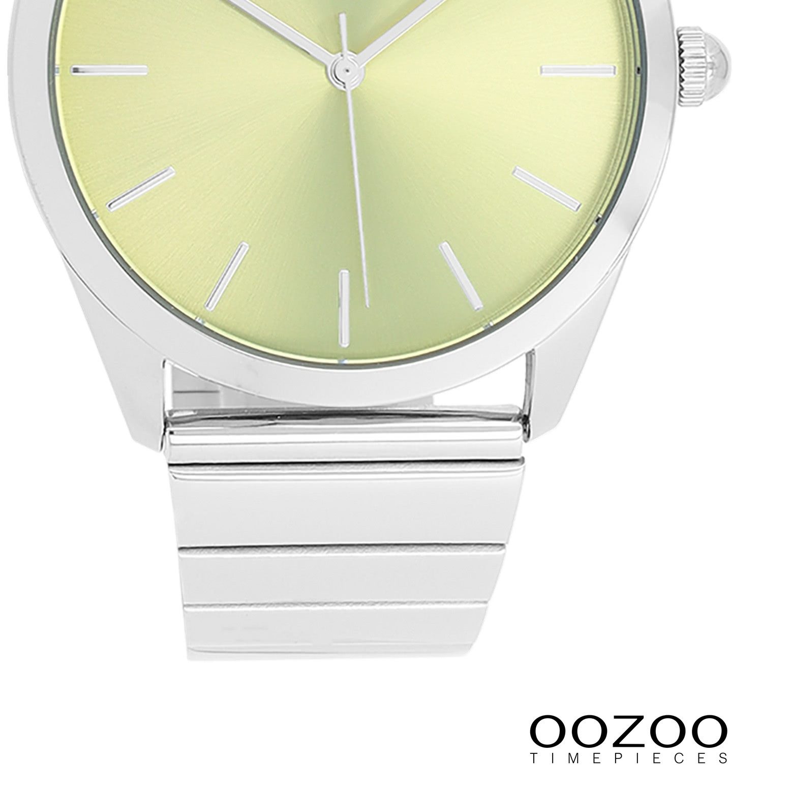 OOZOO Quarzuhr Oozoo Unisex Armbanduhr Timepieces Analog, (Analoguhr), Damen, Herrenuhr rund, groß (ca. 40mm) Metallarmband, Casual-Style