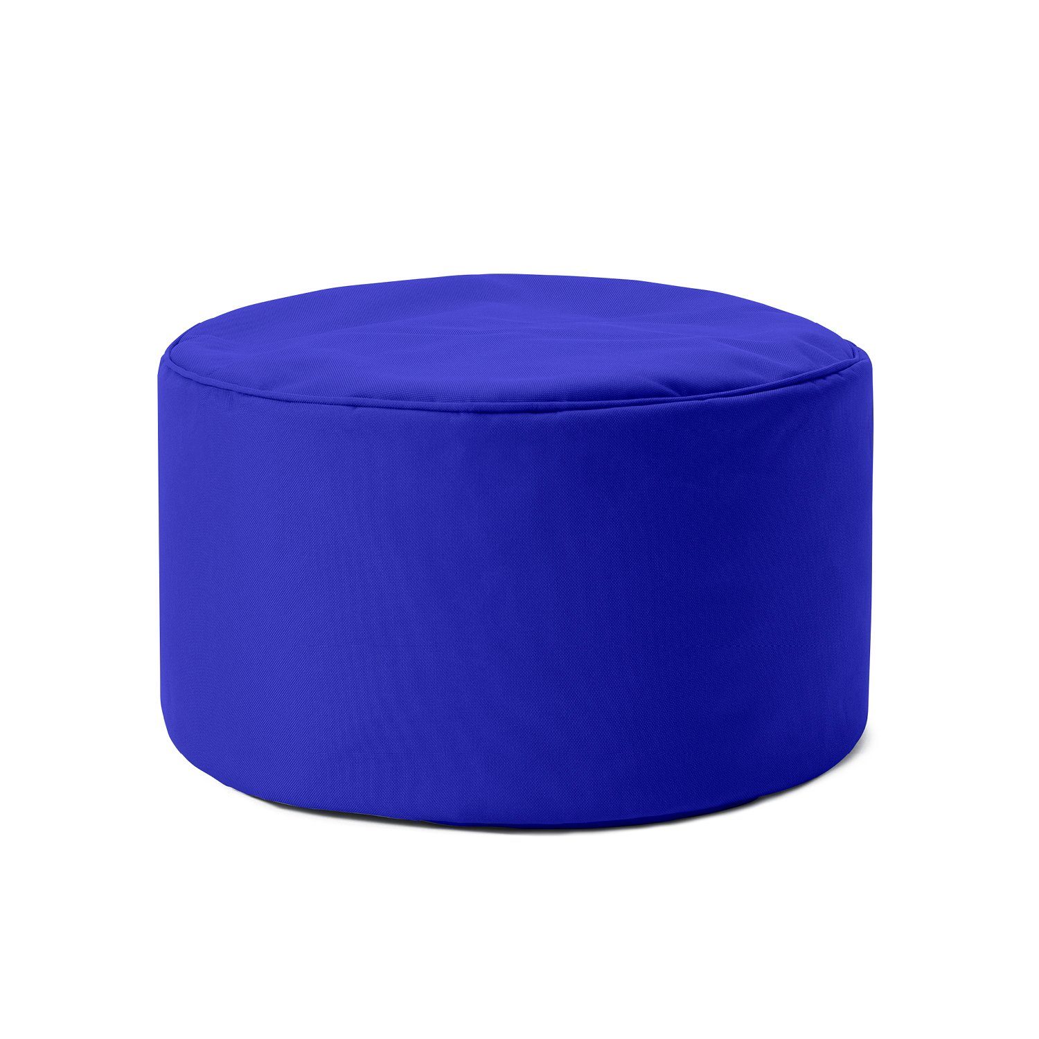 Garantie in- 5 blau 25x45cm kompakt Outdoor, & royal Sitzsack Fußsack Pouf & 50L Jahre Hocker, Lumaland Tisch,