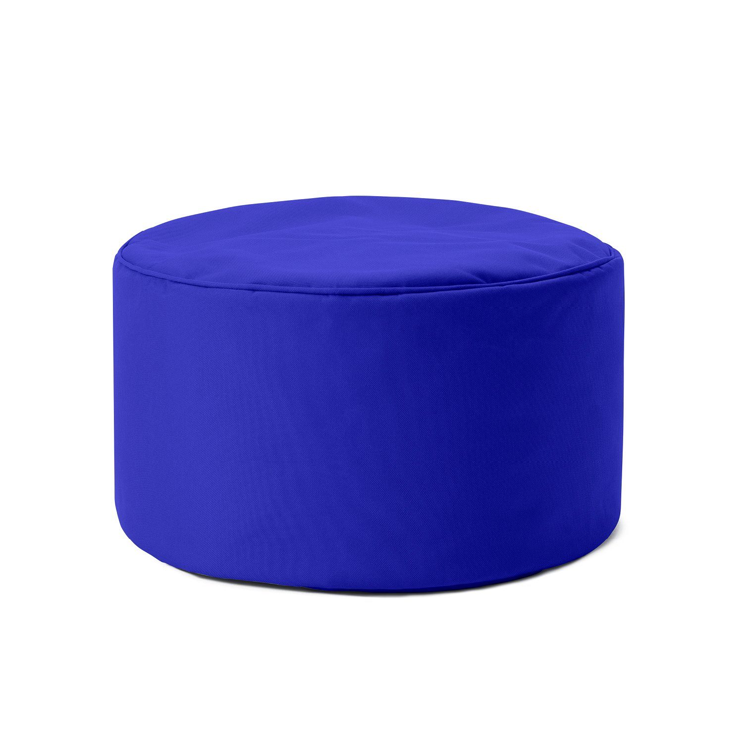 Lumaland Sitzsack Pouf 50L kompakt Hocker, Tisch, Fußsack in- & Outdoor, 25x45cm & 5 Jahre Garantie royal blau