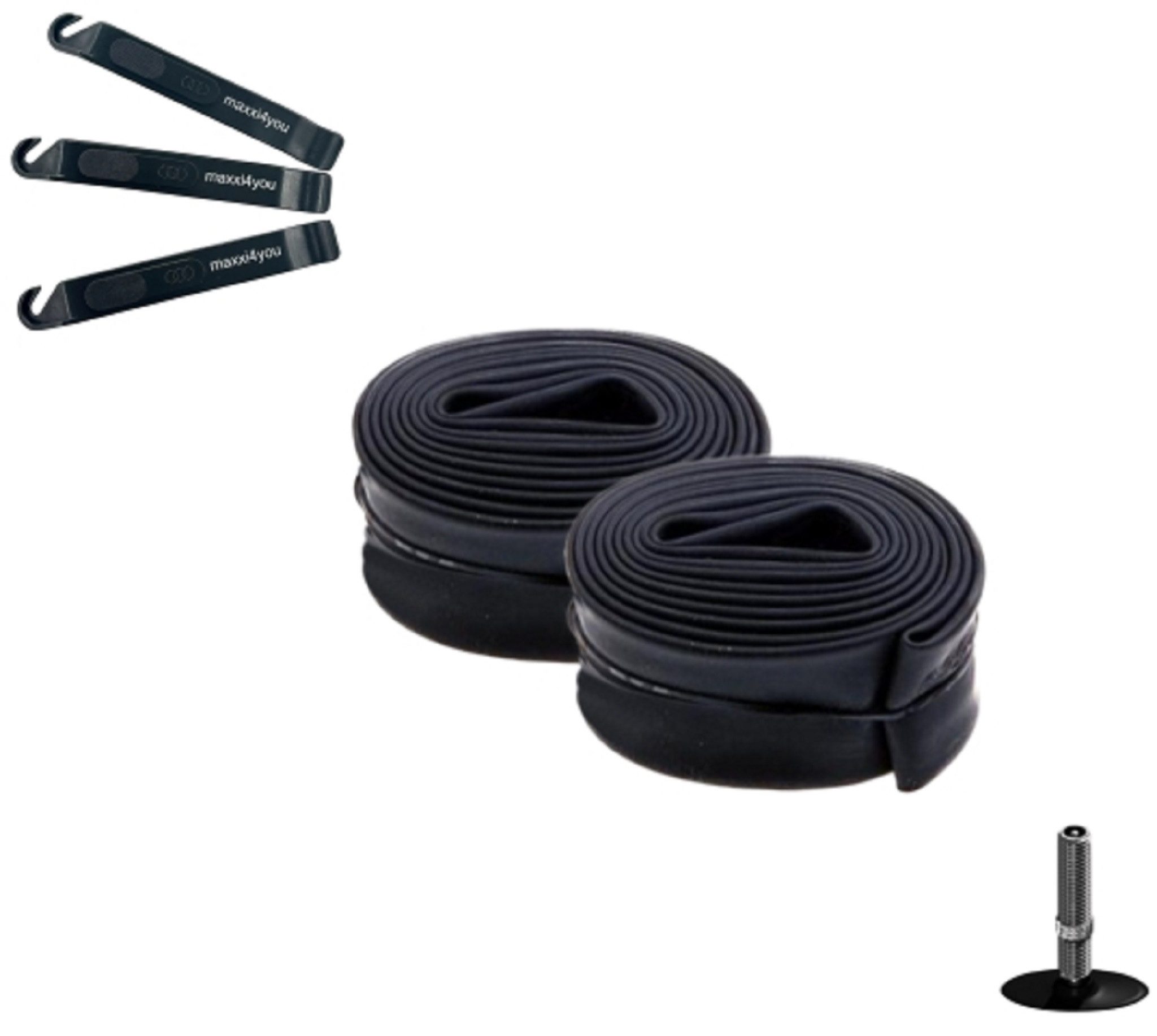 Fahrradschlauch 2 x Fahrradschlauch AV 20" Zoll 40/62-406/428 inkl. Reifenheber