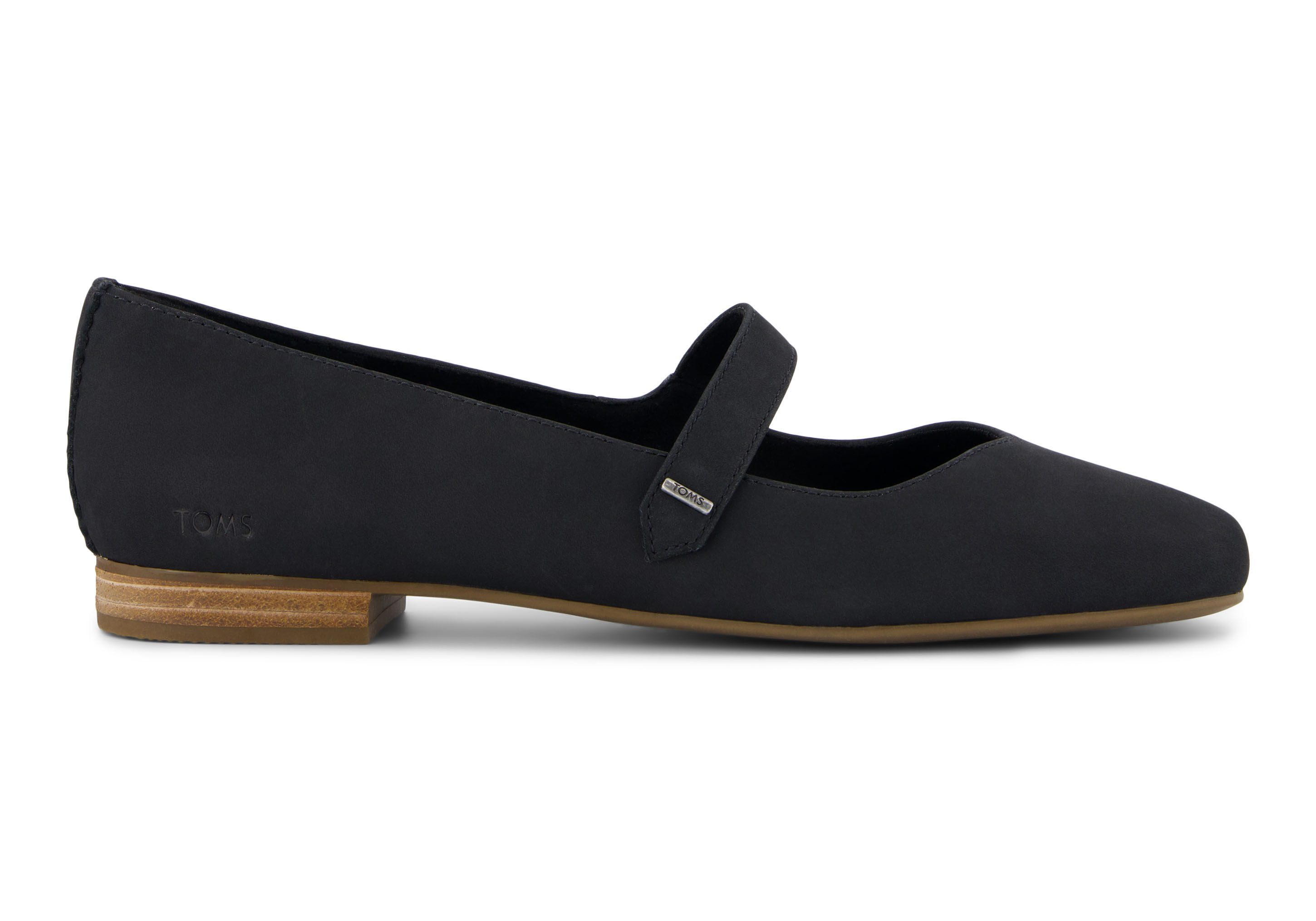 TOMS Bianca Hellgold Metallic Leder Mary-Jane-Schuhe