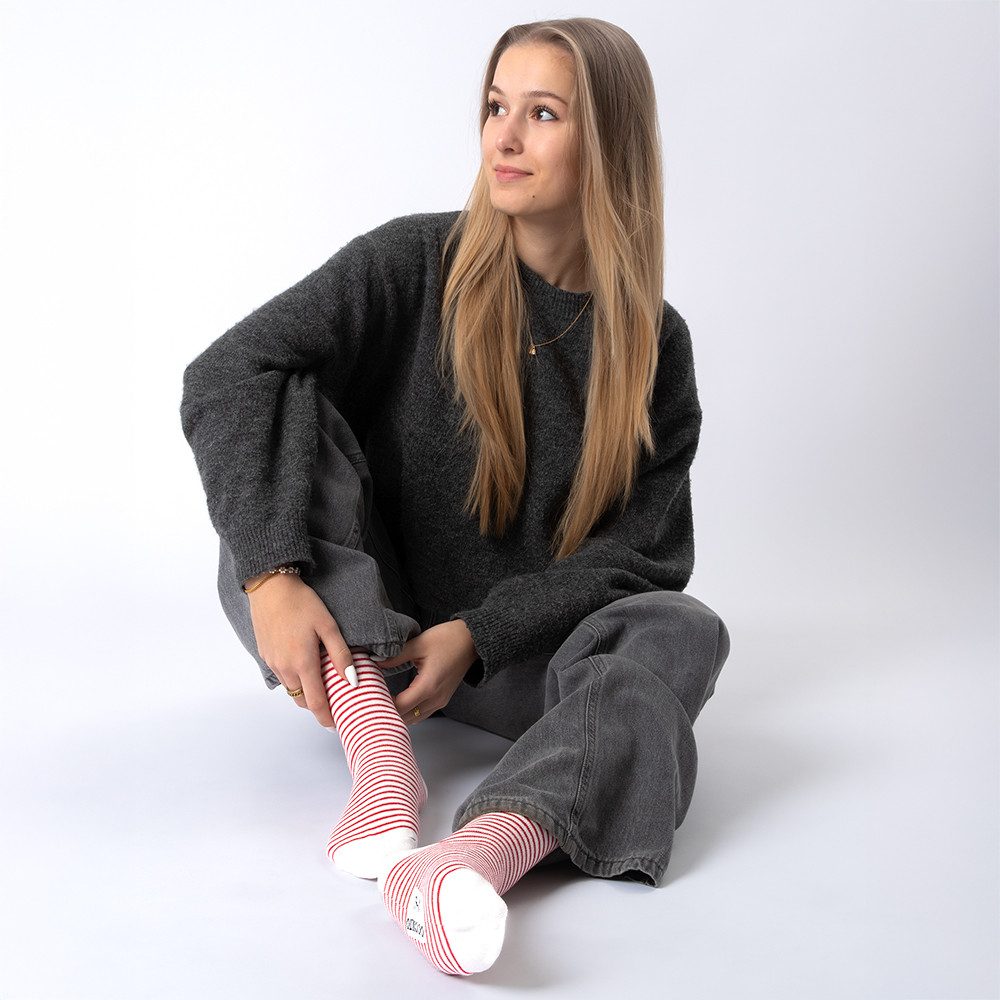 OCCULTO Basicsocken Damen Muster Socken 10 Paar (Modell: Michaela) (10-Paar)