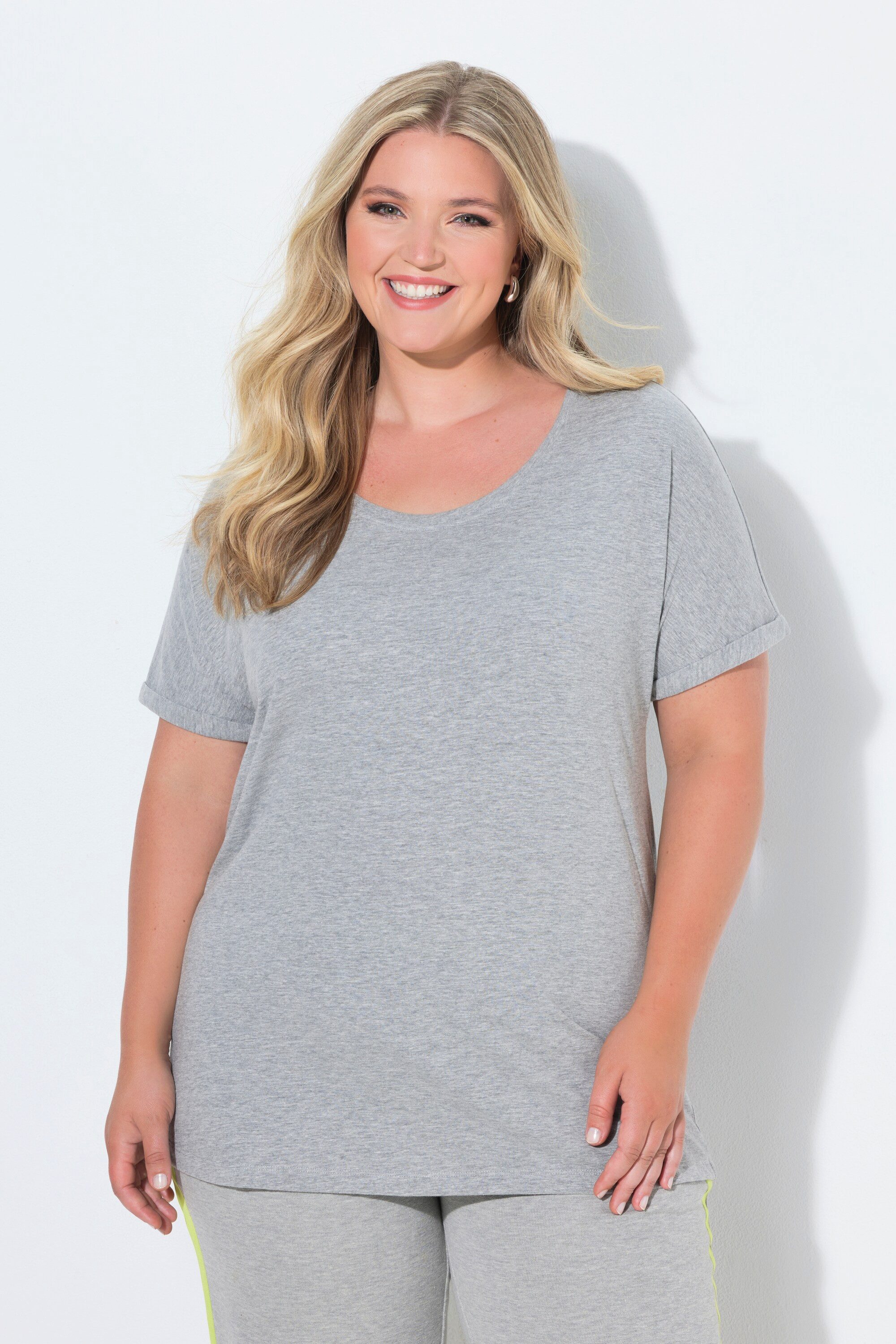 MIAMODA T-Shirt T-Shirt Komfort Fit Halbarm mit Umschlag