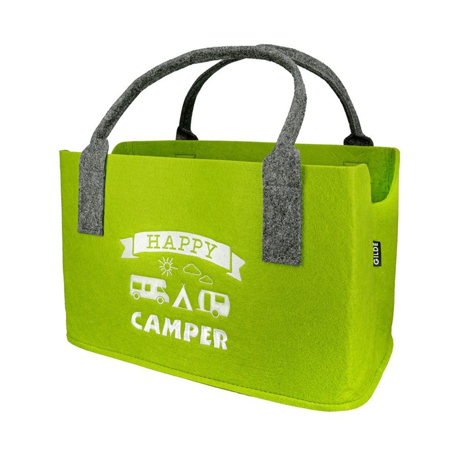 GILDE Shopper Tasche Happy Camper