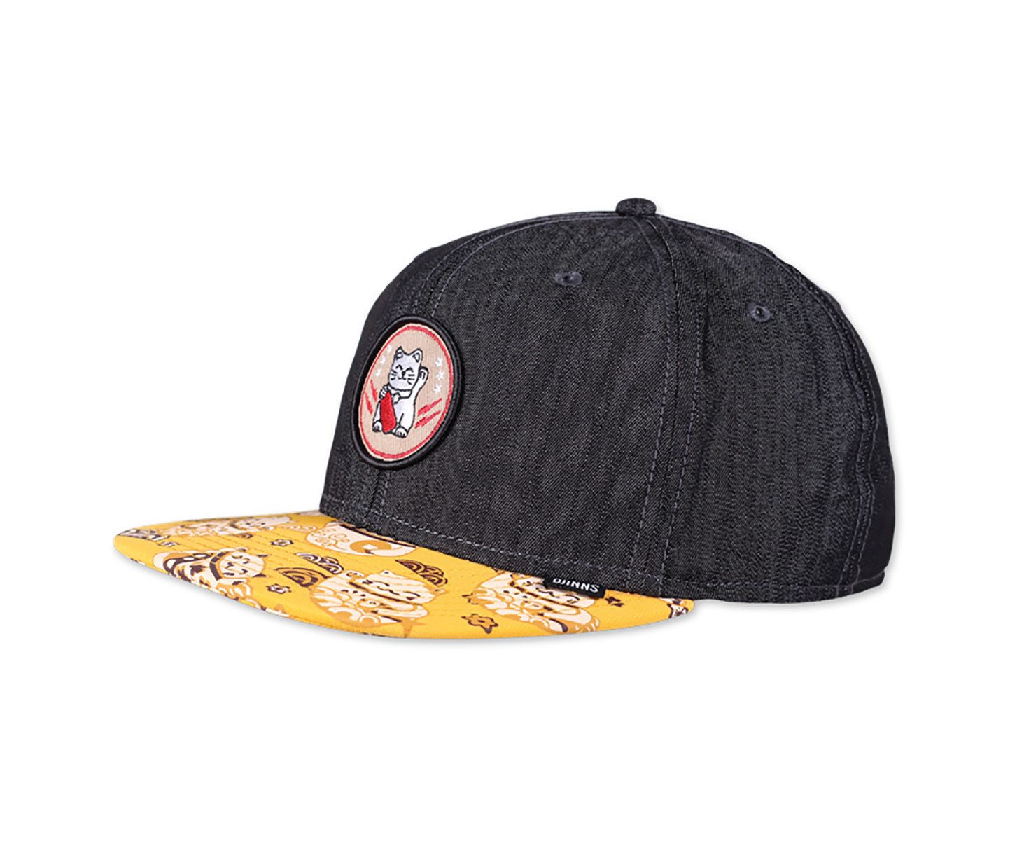 Snapback Cap 6 Panel LuckyCat Linen Rev.