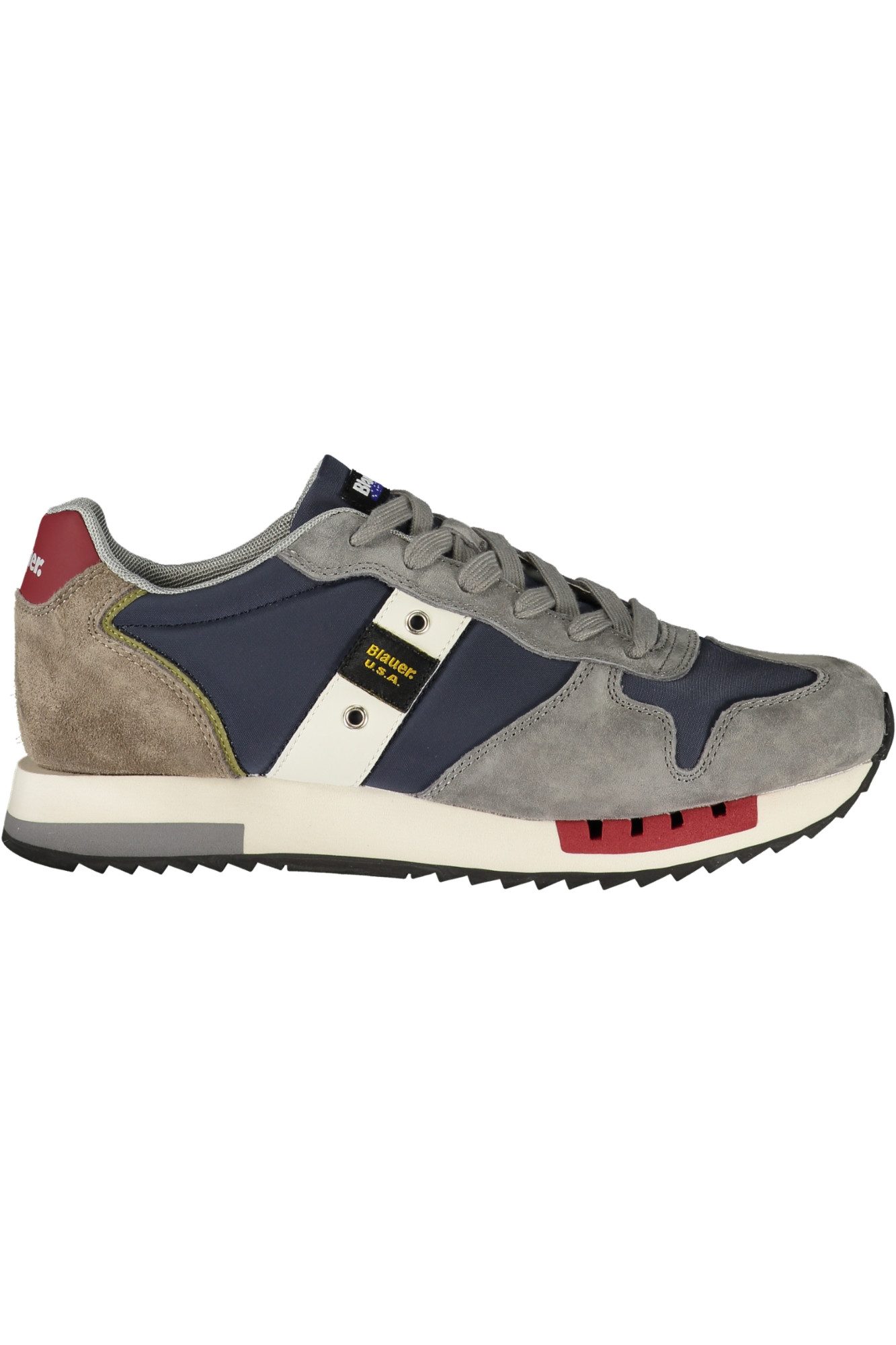 Blauer Sneaker Sportliche Herrenschuhe - Blau mit Kontrastdetails