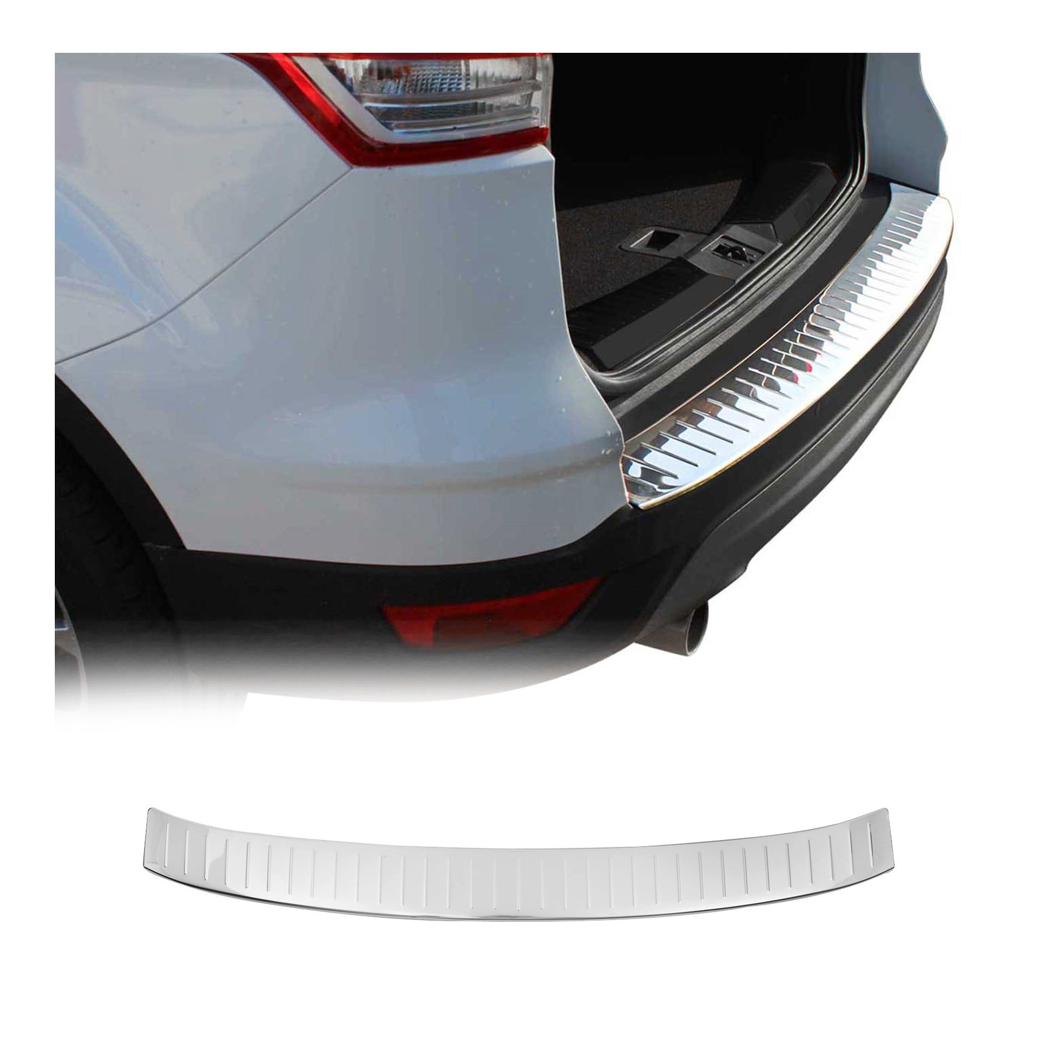 OMAC Ladekantenschutz für Ford Kuga II 2013-2019 Chrom Edelstahl, Zubehör für Ford Kuga II 2013-2019, Langlebig,Einfache Reinigung,Einfache Installation,Rostbeständig