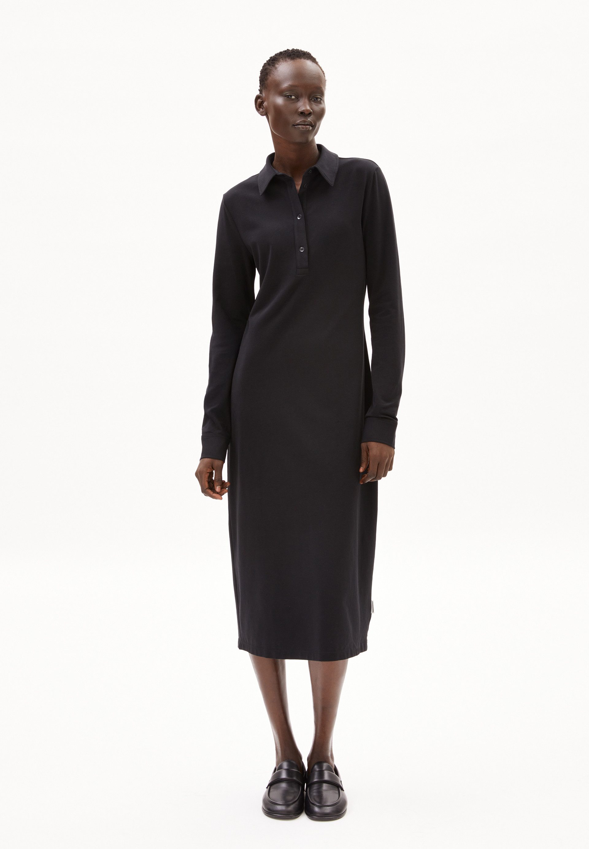 Armedangels Midikleid ANINIAA Jerseykleid aus Bio-Baumwoll Mix Slim Fit Jer günstig online kaufen