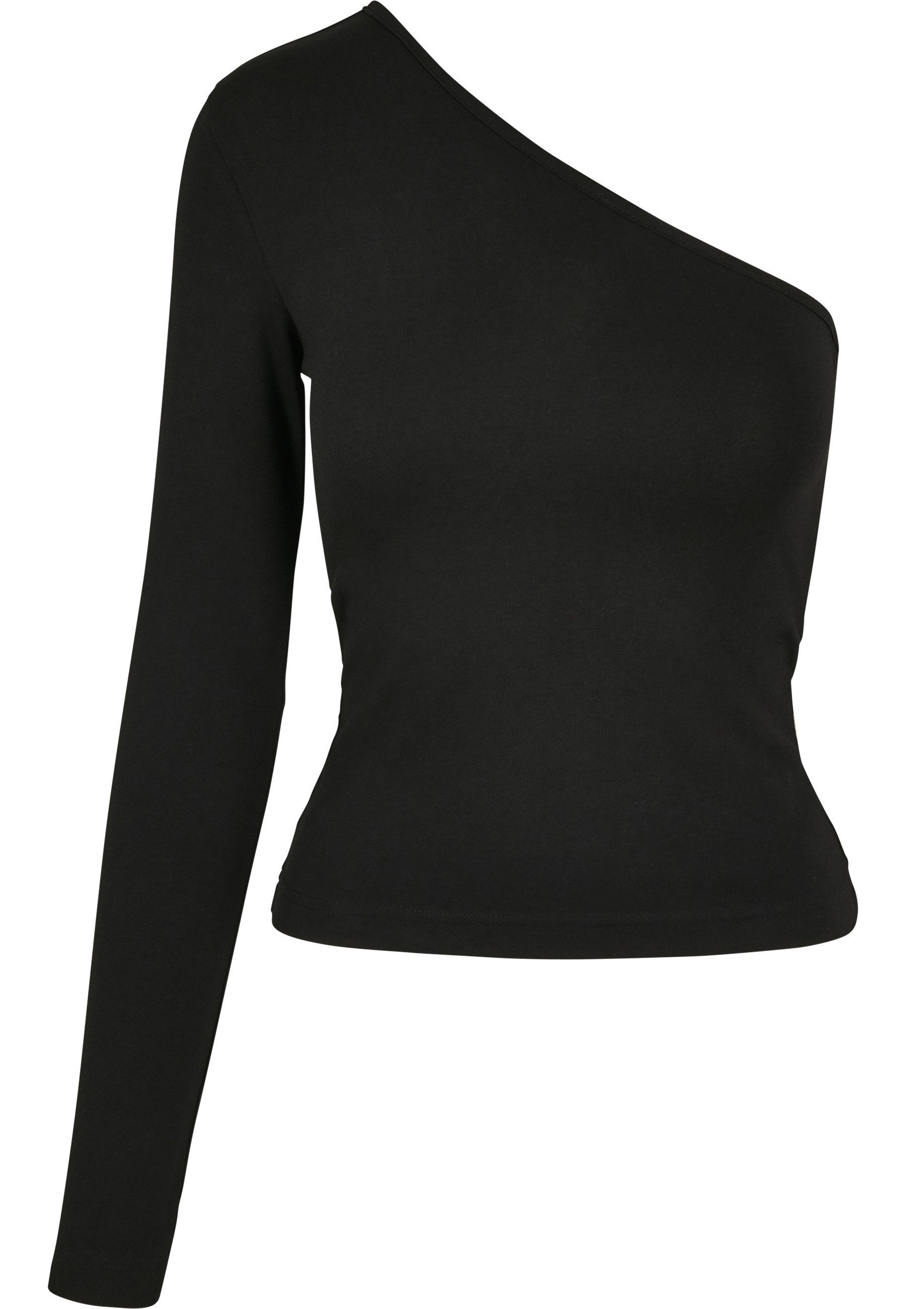 Langarmshirt Urban Classics Damen Ladies Asymmetric Longsleeve