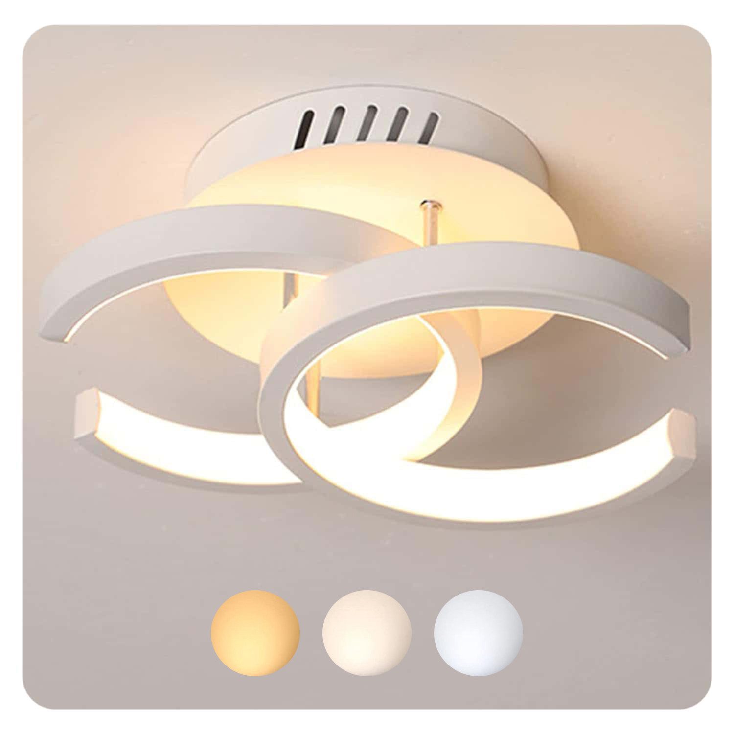 ibettertec Deckenleuchte LED Deckenleuchten Dimmbar deckenlampen 3-Farbige günstig online kaufen