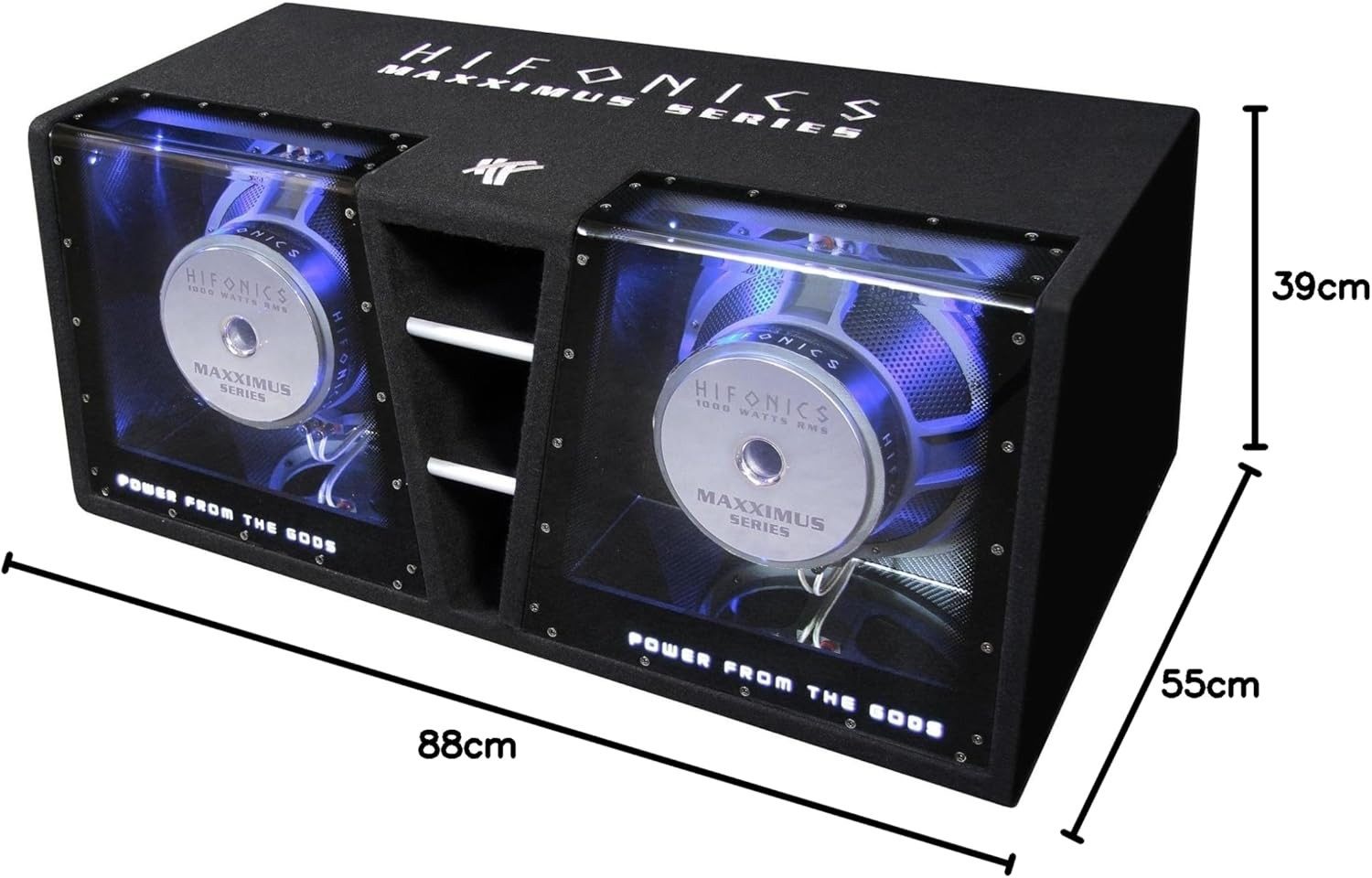 Hifonics Hifonics MAXXIMUS MXZ12DUAL Dual-Bandpass-System 2 x 30 cm (12) Auto-Subwoofer