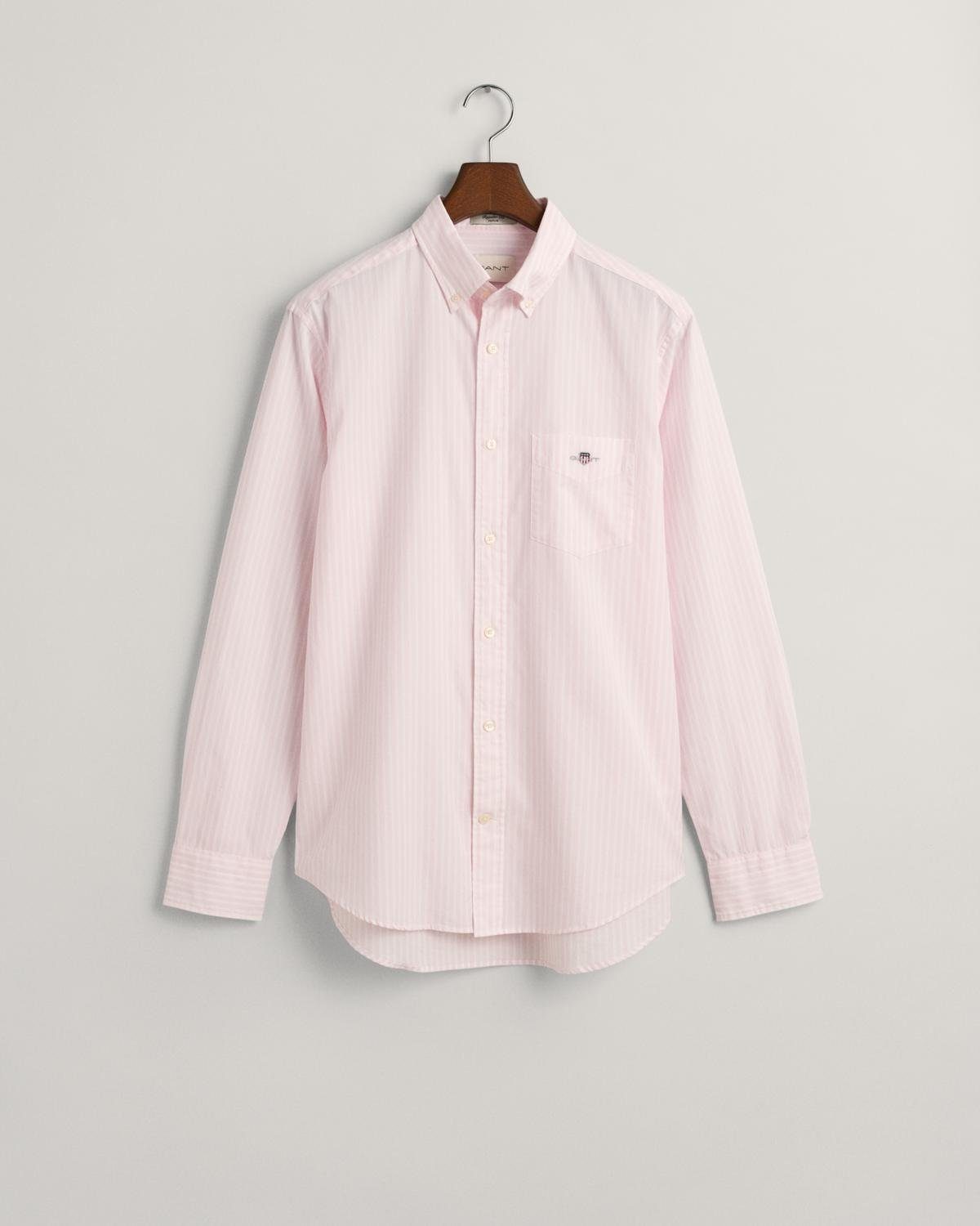 PINK POPLIN REG SHIRT Gant LIGHT STRIPE Blusenshirt