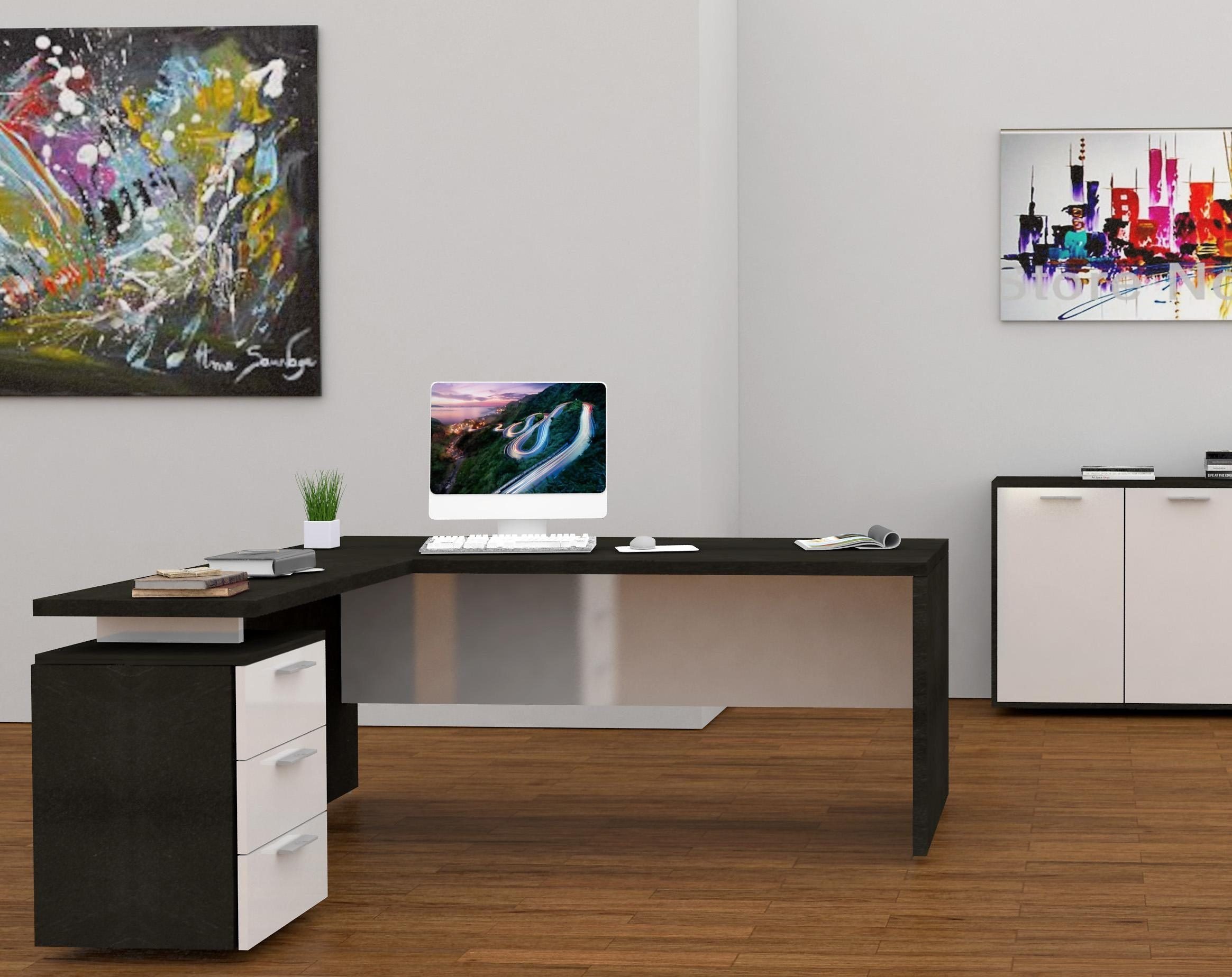 INOSIGN Eckschreibtisch New Selina, Schreibtisch, Schubkästen, mit oder ohn günstig online kaufen