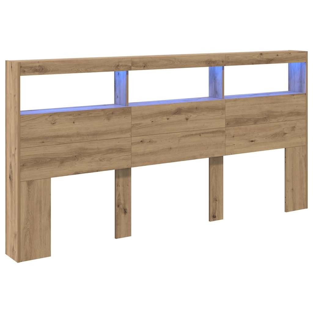 vidaXL Bett Kopfteil Artisan-Eiche Holzwerkstoff (1-tlg)