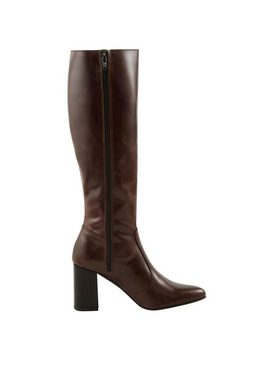 heine HEINE Damen Rindnappaleder-Stiefel, braun Stiefel