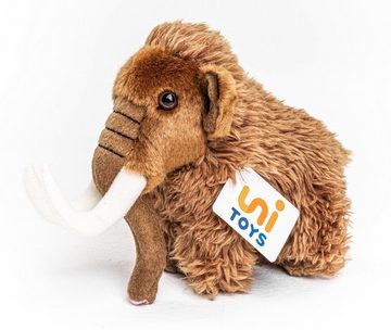 Uni-Toys Kuscheltier Mammut - 16 cm (Höhe) - Plüsch-Elefant - Plüschtier, zu 100 % recyceltes Füllmaterial