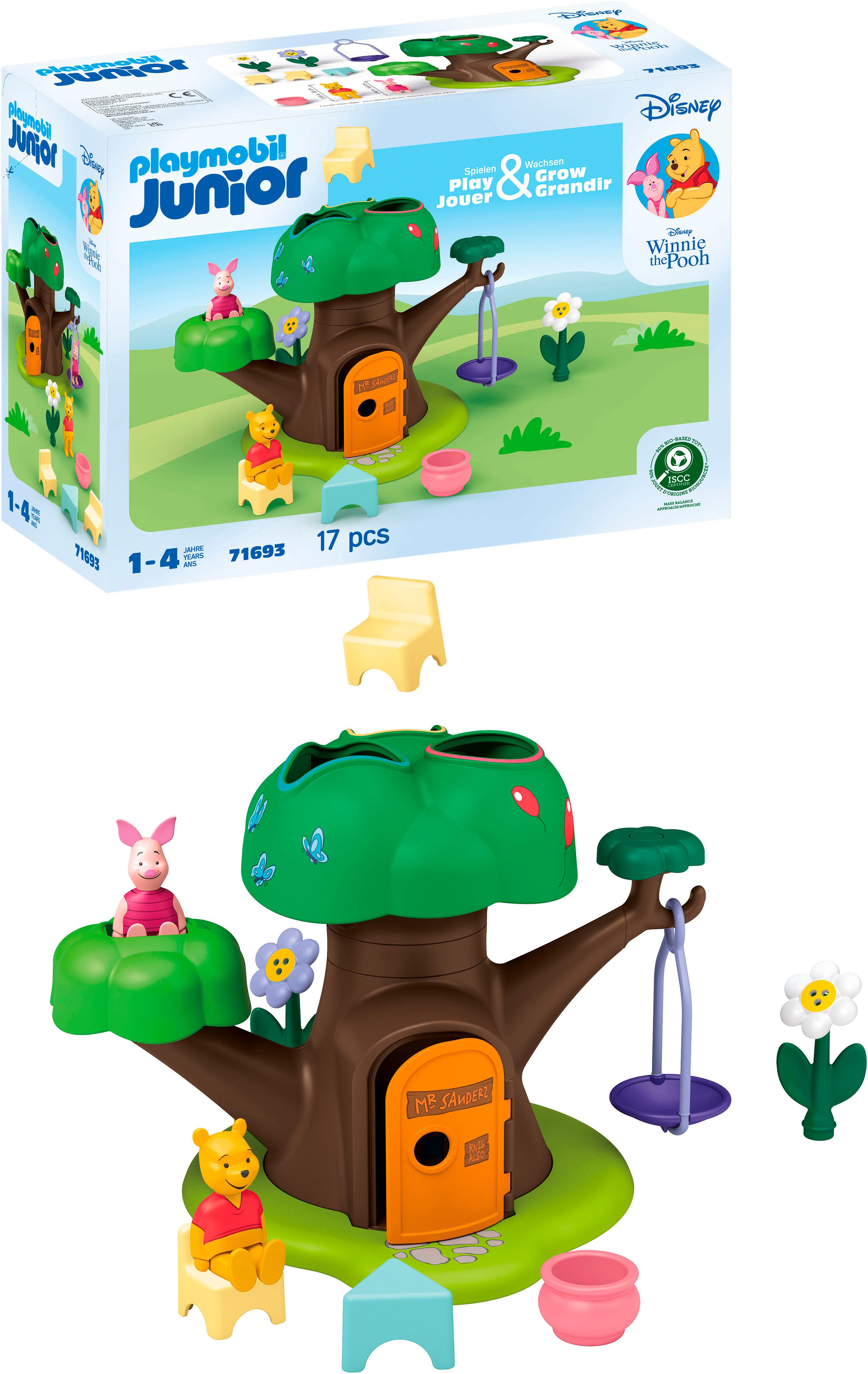Playmobil® Winnies & Ferkels Baumhaus (71693), JUNIOR & Disney Konstruktions-Spielset, (17 St), Made in Europe