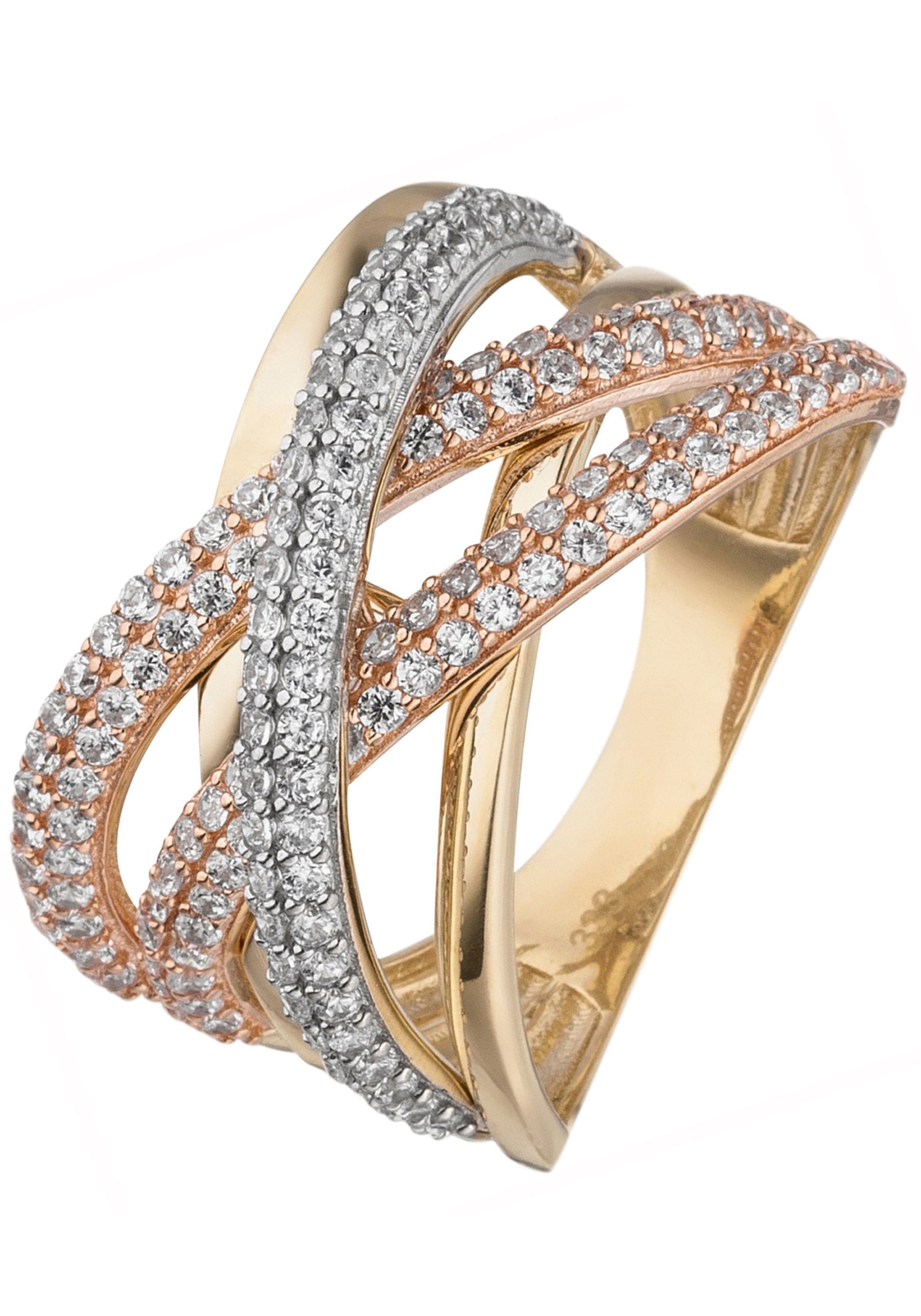 Goldring Ring Damenring breit Statement