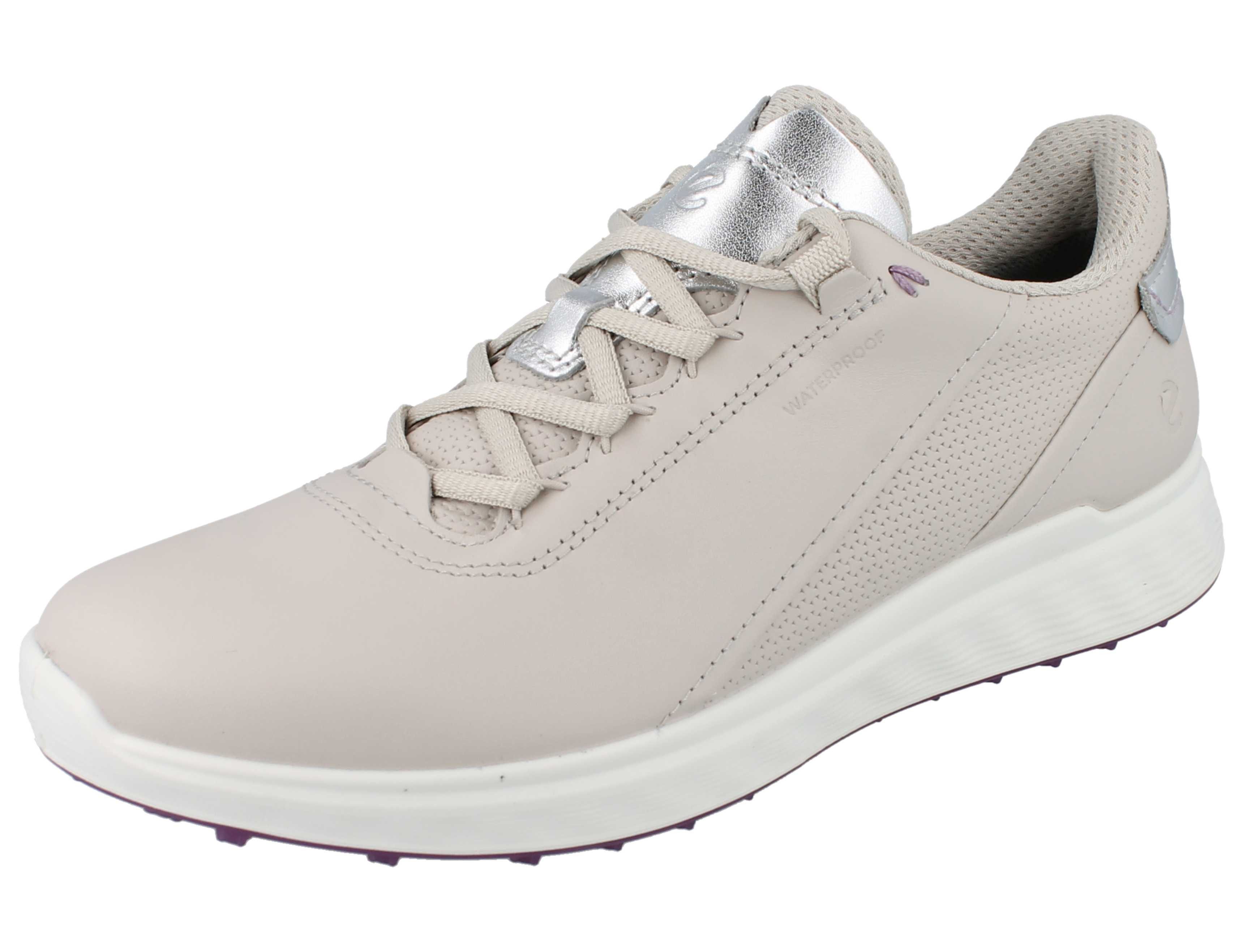Ecco ECCO Golf-S-Casual Damen Golfschuhe beige Glattleder - Größe: 39 Golfschuh Wasserdicht