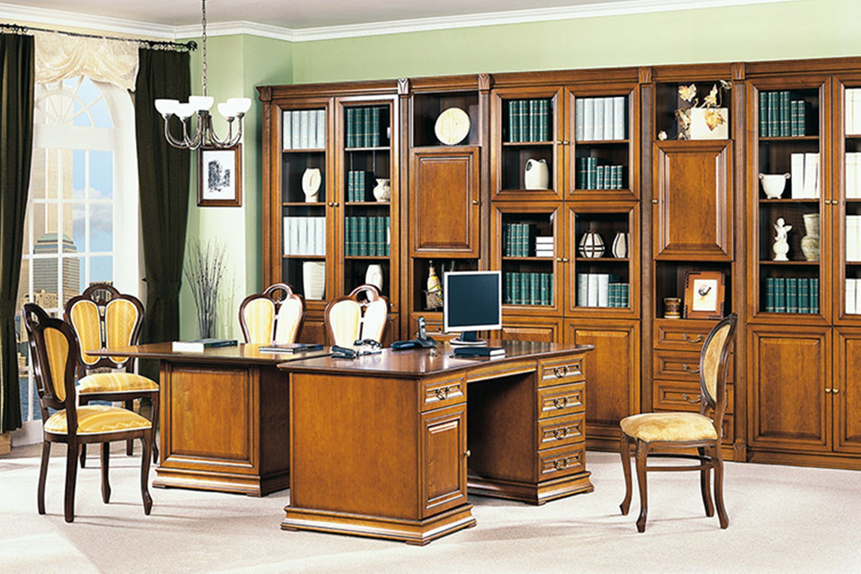 Büro Tisch Chef Schreibtisch Schreibtische Arbeitstisch, Büromöbel Klassische JVmoebel