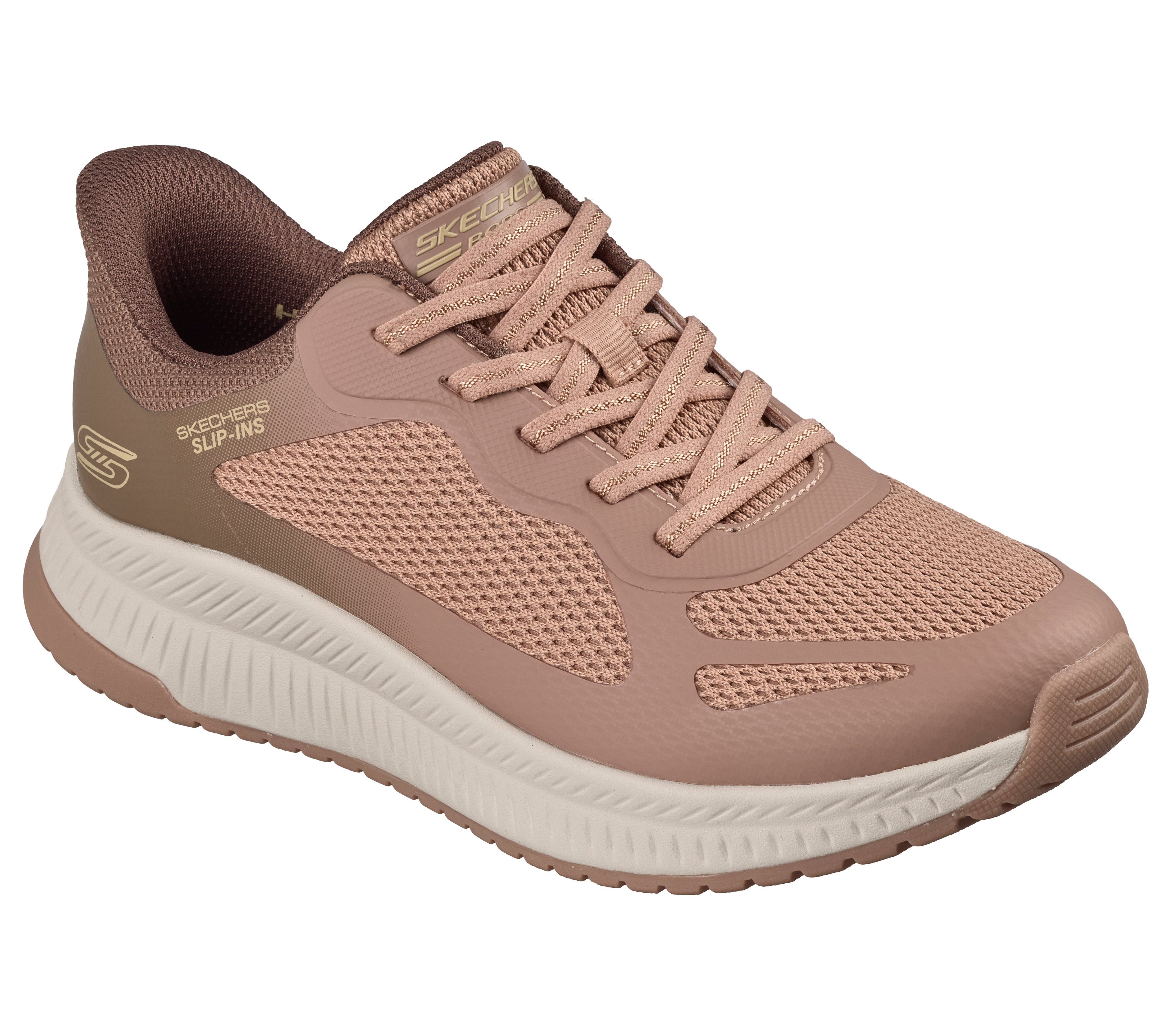 Skechers BOBS SQUAD 4 Slip-On Sneaker Slipper, Freizeitschuh, Halbschuh mit Memory Foam