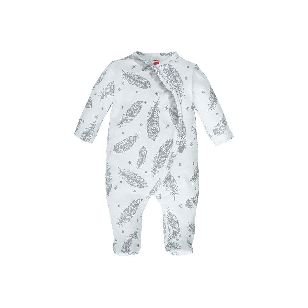 Makoma Strampler Federn Unisex Kinder Einteiler, Overall, Babyanzug, Babyoverall, Babyanzug