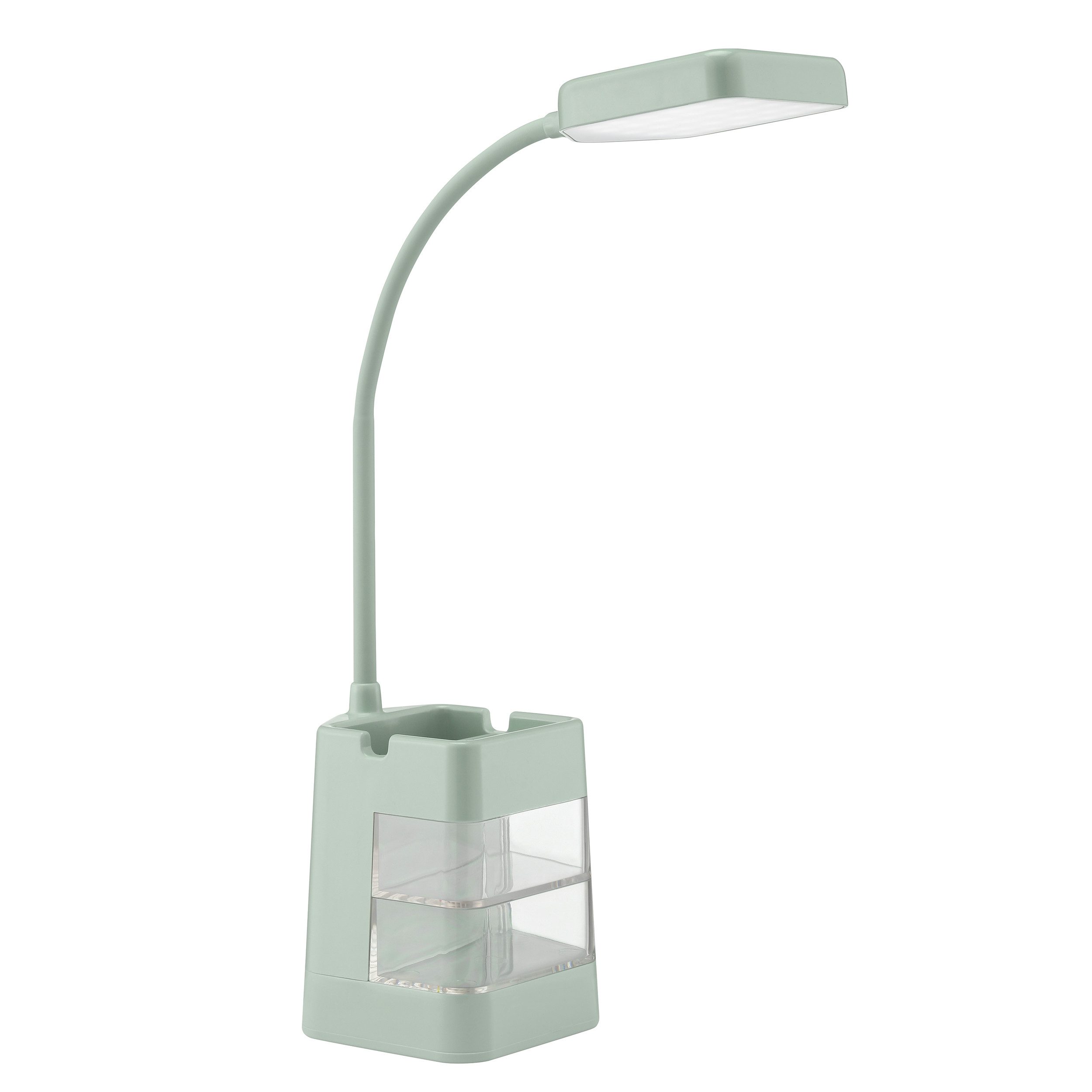 Brilliant Tischleuchte Rena, mehrere Helligkeitsstufen USB, LED fest integriert, Neutralweiß, LED Akku Tischlampe, 50 cm, 280 lm, 5000 K, USB, dimmbar, mintgrün