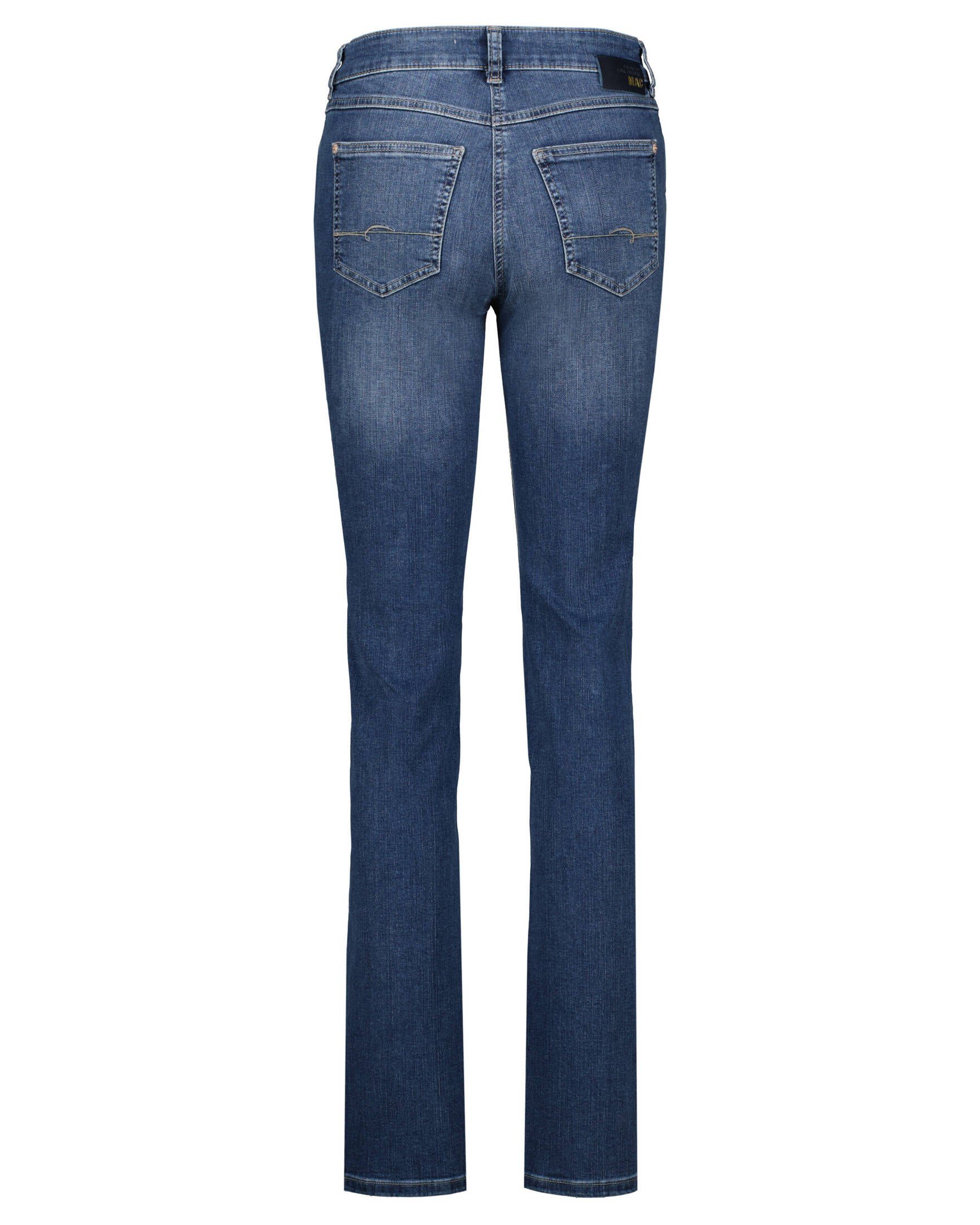 ANGELA (1-tlg) (81) MAC Fit Straight stoned Damen blue 5-Pocket-Jeans Jeans