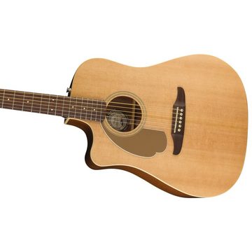 Fender Westerngitarre, Westerngitarren, Lefthand Gitarren, Redondo Player Lefthand WN Natural - Westerngitarre für Linkshänder