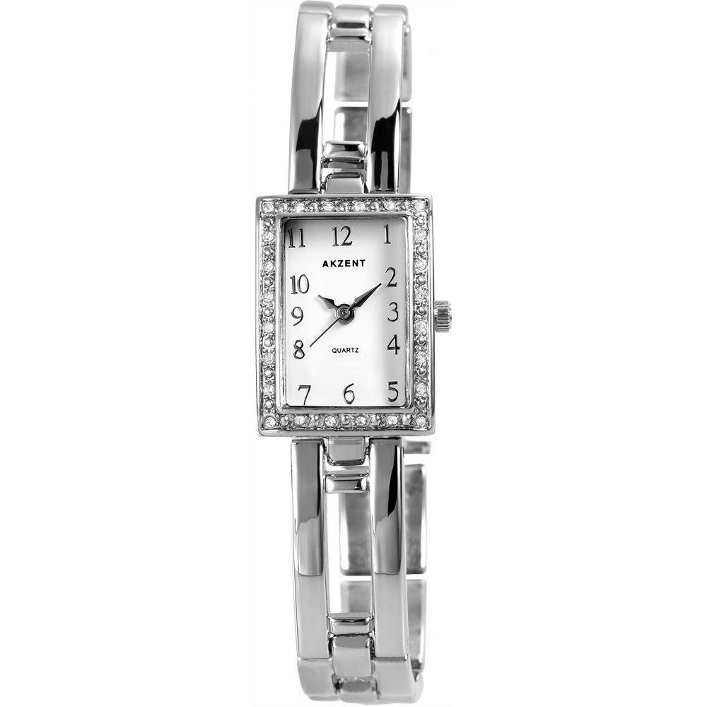AKZENT Quarzuhr SS7822000002 Akzent Damenuhr mit Metallarmband