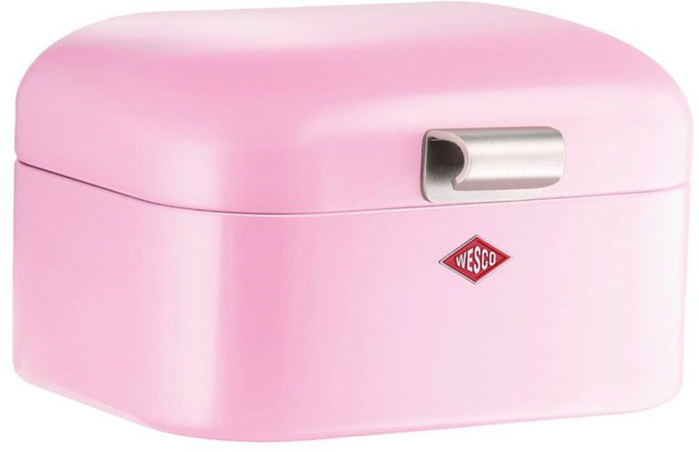 WESCO Brotkasten Mini Grandy, Stahlblech, (1-tlg), Metallscharniere, Gummistopper, Lüftungsloch / Griff, 2 L