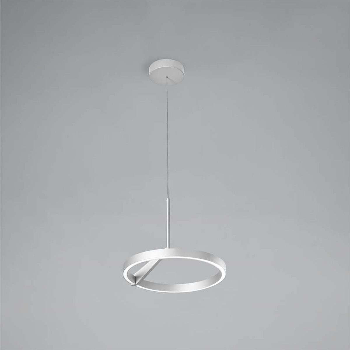 Vivida International LED-Hängeleuchte Meridiana Ring Pendelleuchte mit Up-Down Licht, Weiß, Ø: 33 cm, LED fest integriert, Warmweiß, Hängelampe