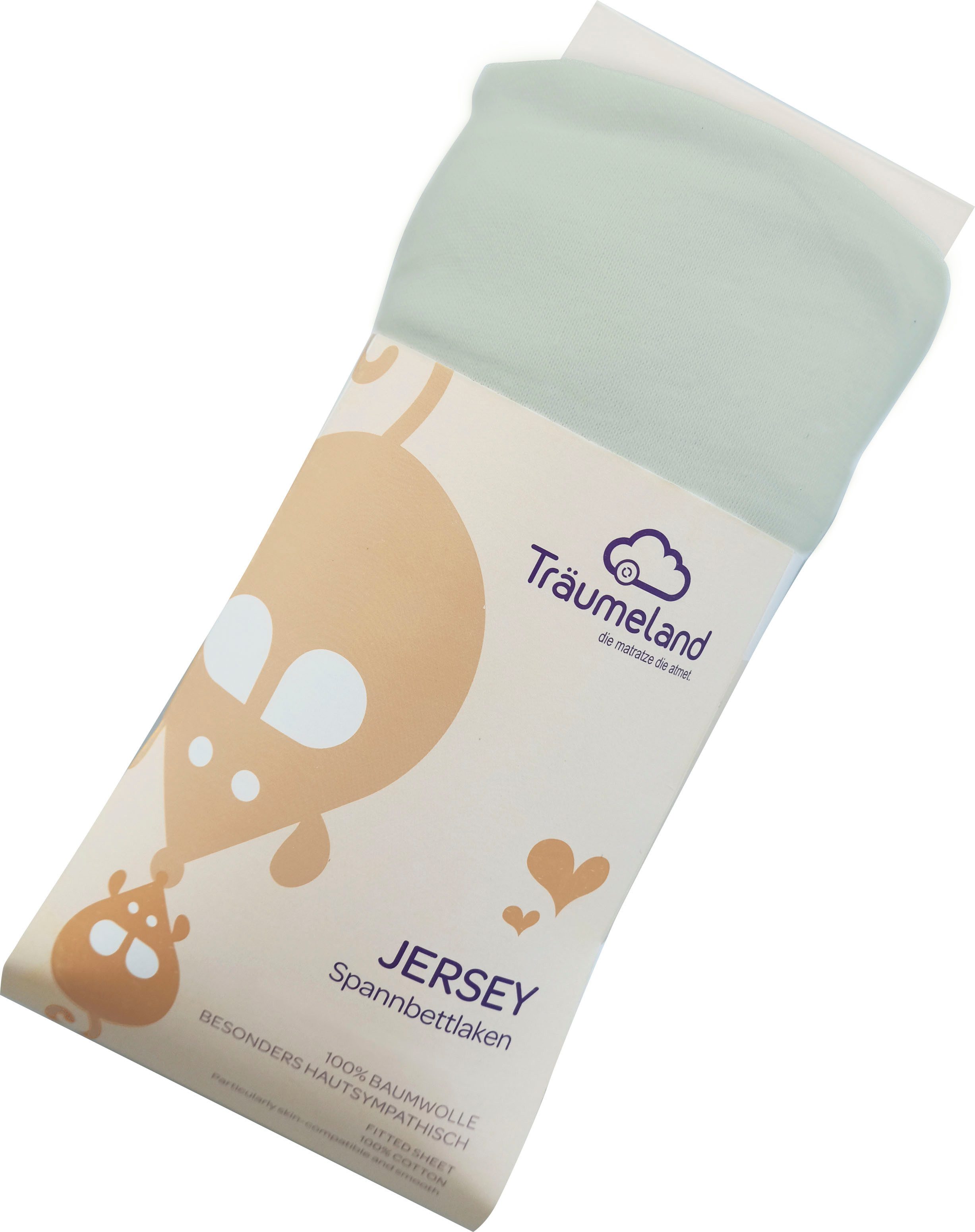 Träumeland Bettlaken kuschelweiches Spannbetttuch Jersey, Jersey, günstig online kaufen