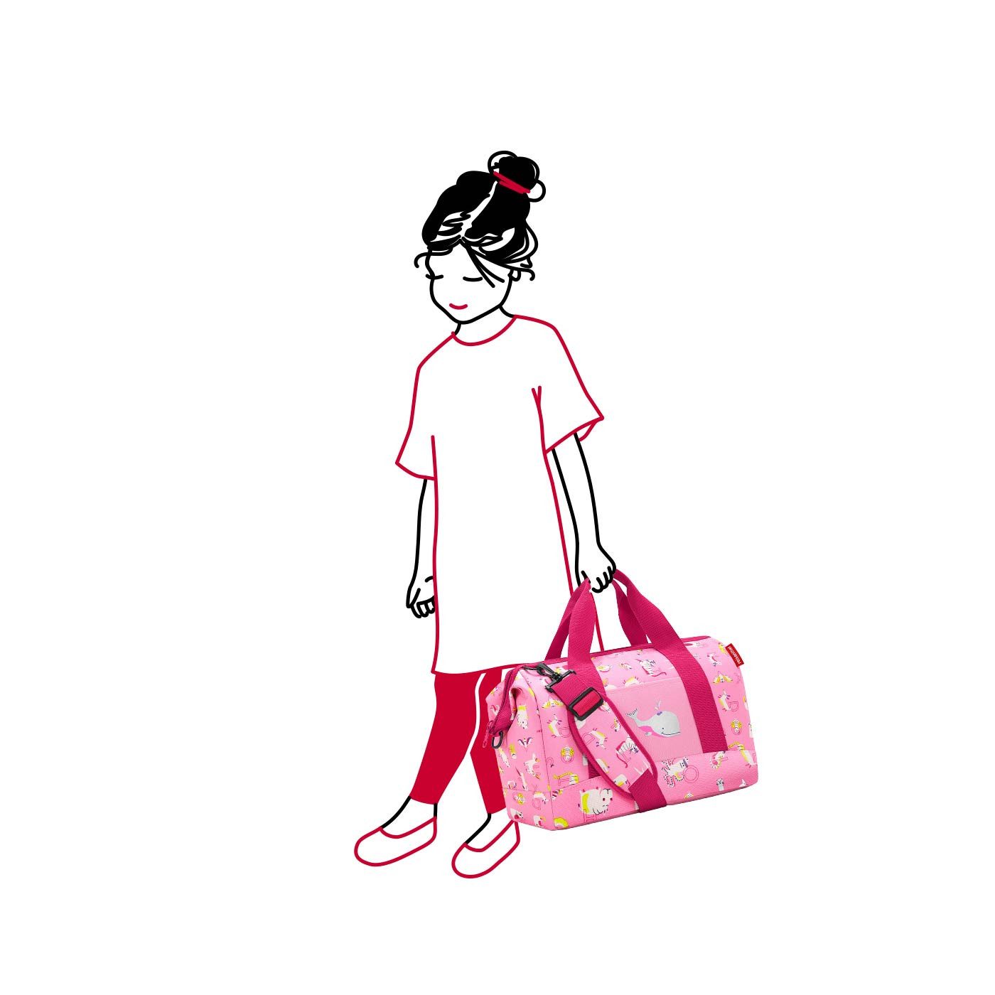 REISENTHEL® Kinderkoffer Reiseset Kinder: Allrounder M & Thermocase, Reiseset allrounder M + thermocase aBC friends pink