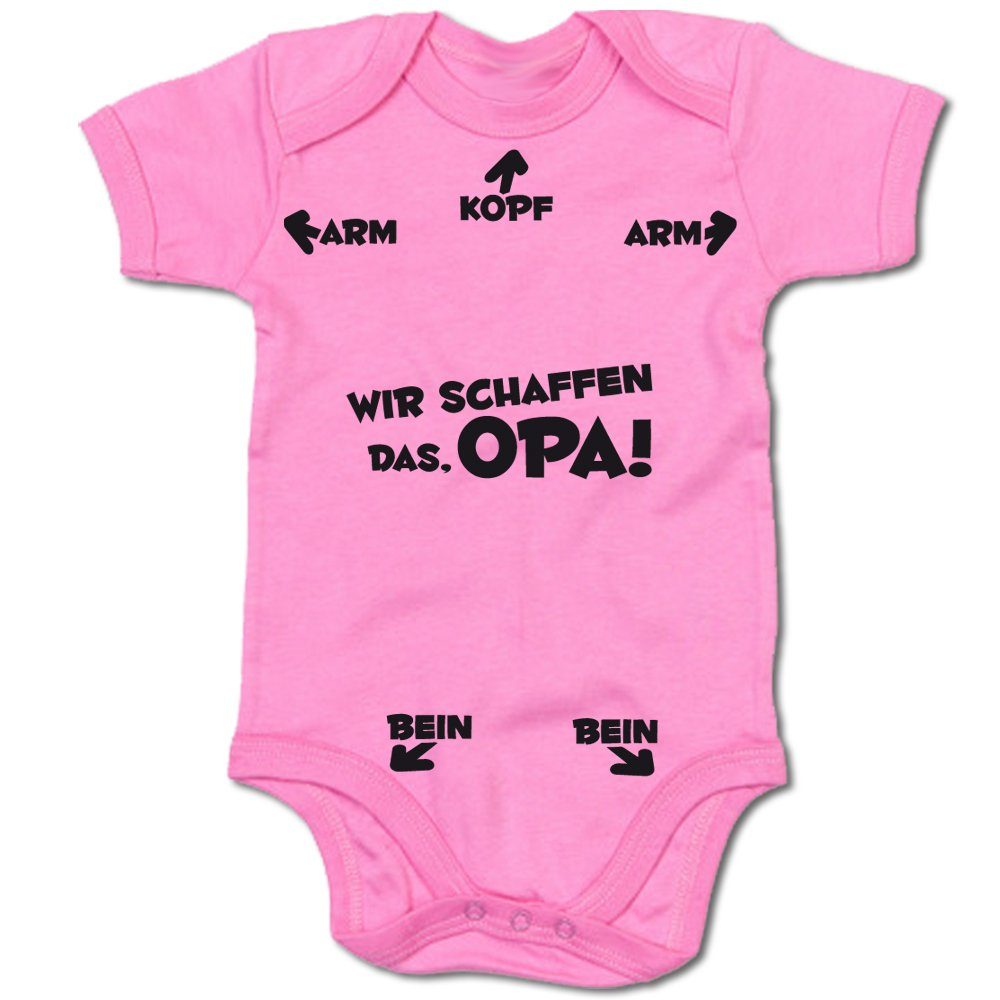 Kurzarmbody Wir schaffen das, Opa!