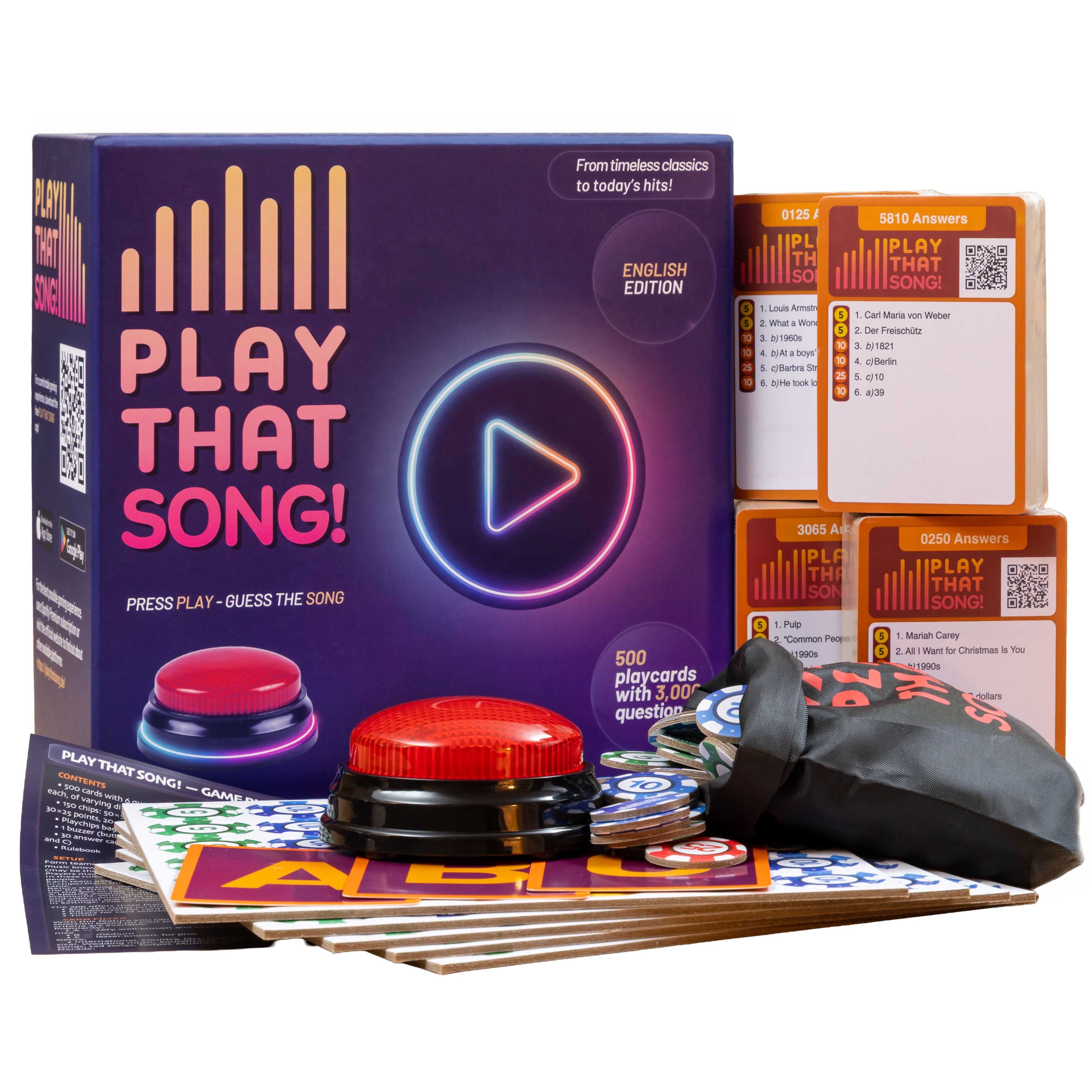 Spiel Play That Song - Musikpartyspiel Englische Edition - 500 Spielkarte...