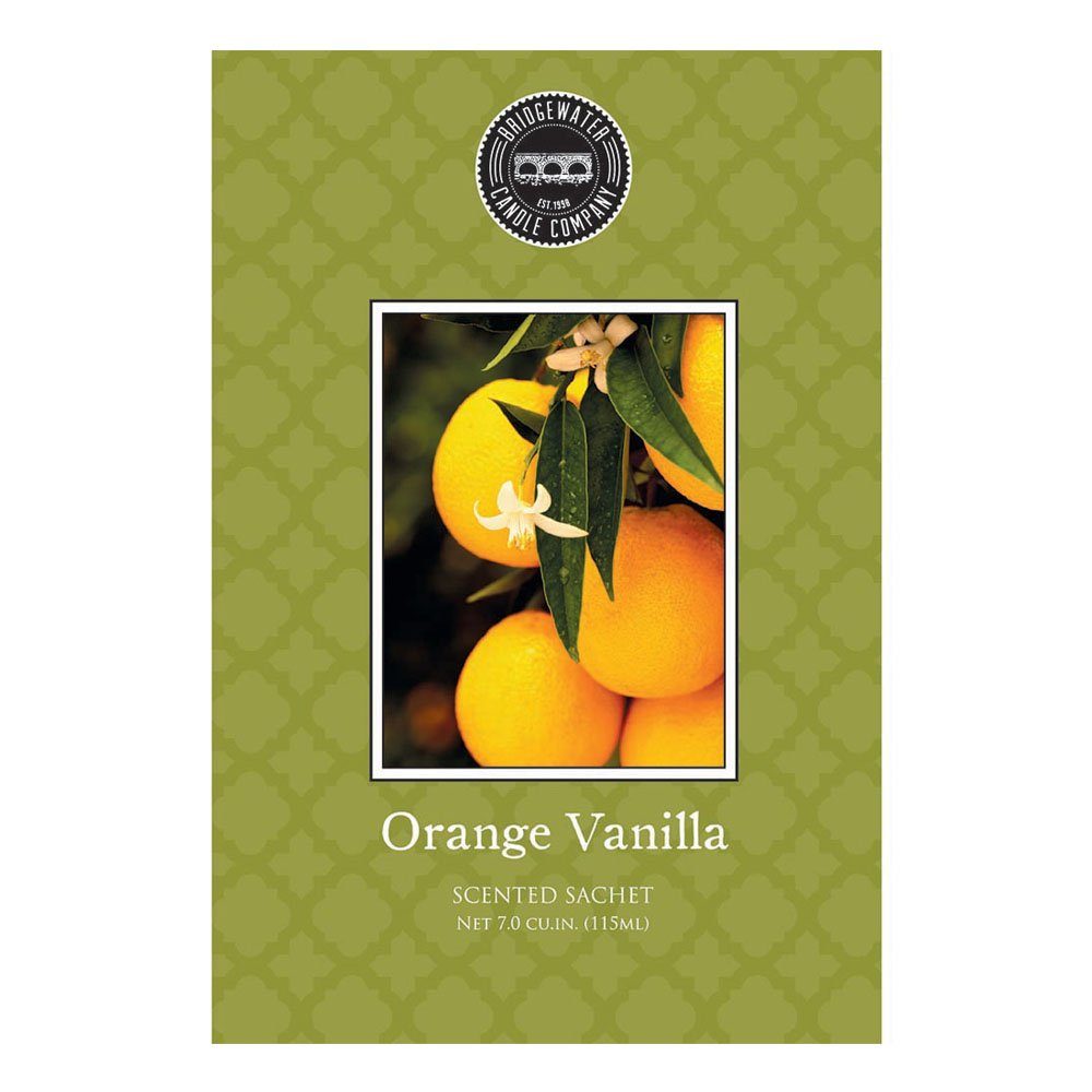 Bridgewater Candle Company Duftbeutel BRIDGEWATER Duftsachet ORANGE VANILLA grün orange Papiertüte mit Duft