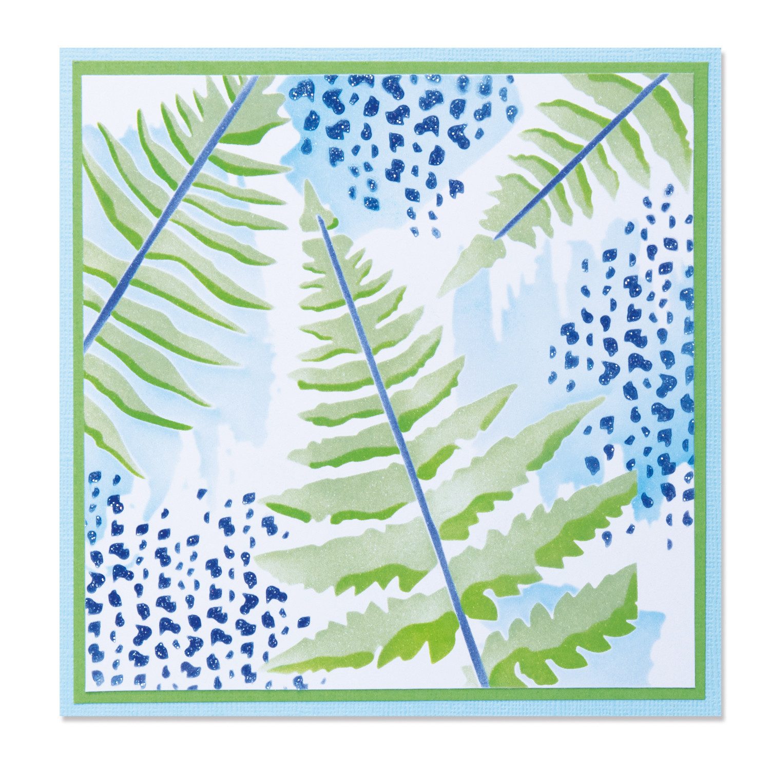 Sizzix Malschablone Layered Stencils Fern, 4 Teile
