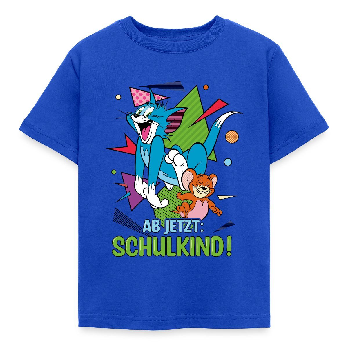 T-Shirt Tom Und Jerry Ab Jetzt: Schulkind Kinder T-Shirt
