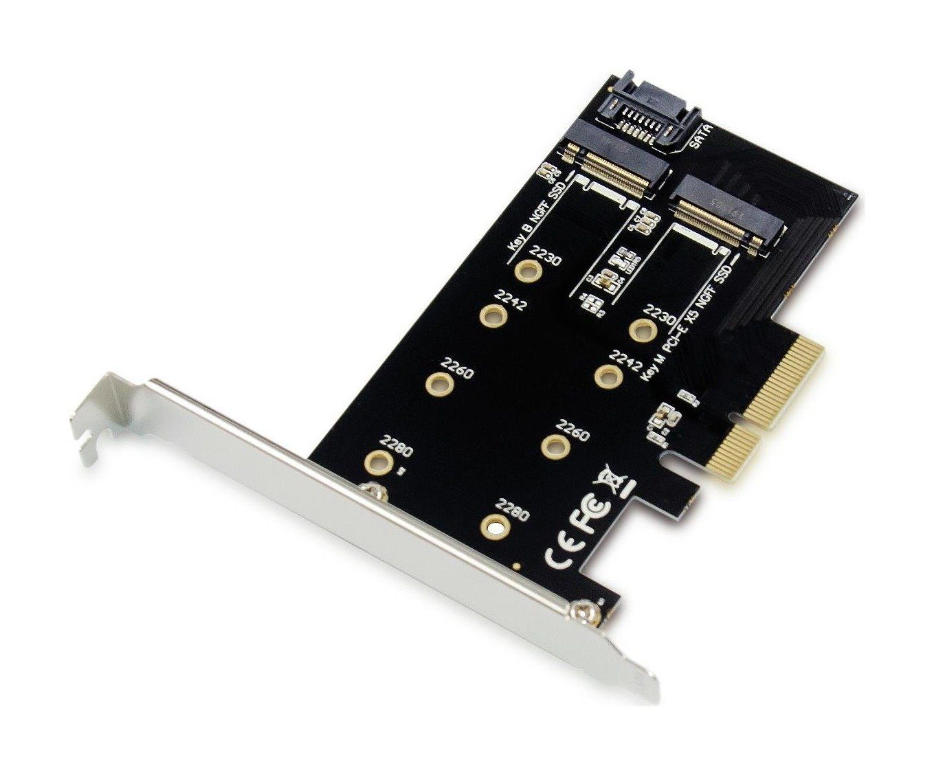 CONCEPTRONIC PCI Express Card M.2 NVMe SSD PCIe Adapter sw Netzwerk-Adapter