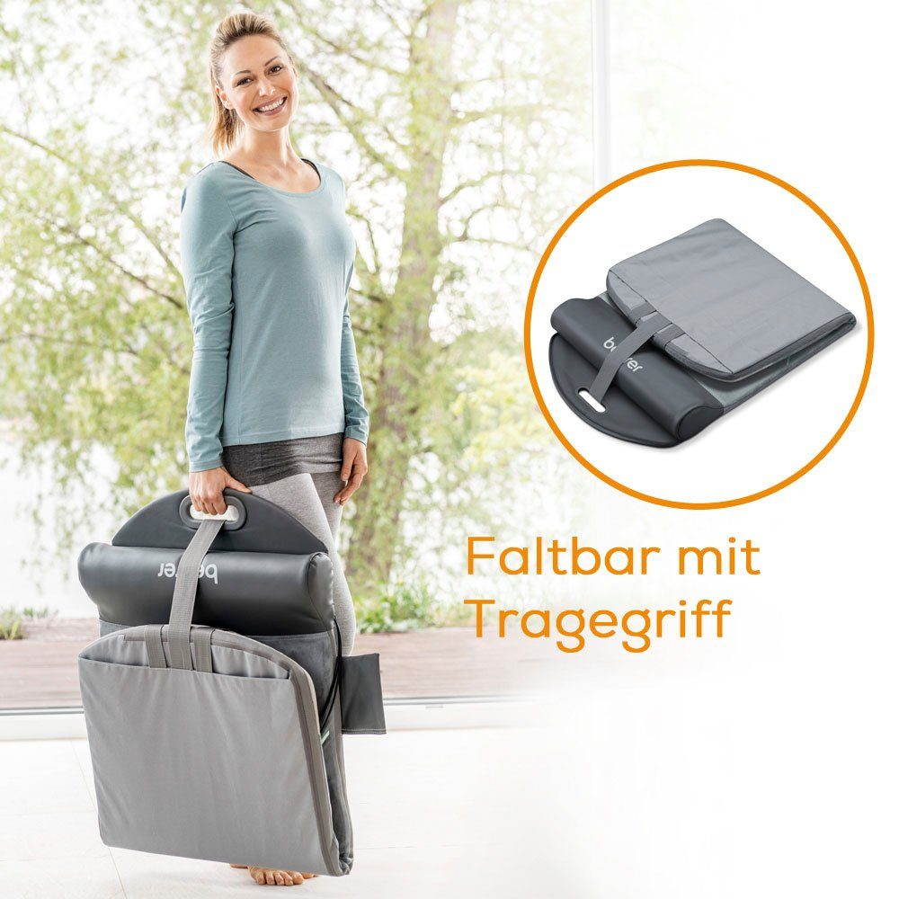 BEURER Massagematte MG 280 mit leichter & & Vibrationsfunktion Massage- Stretch- Yogamatte