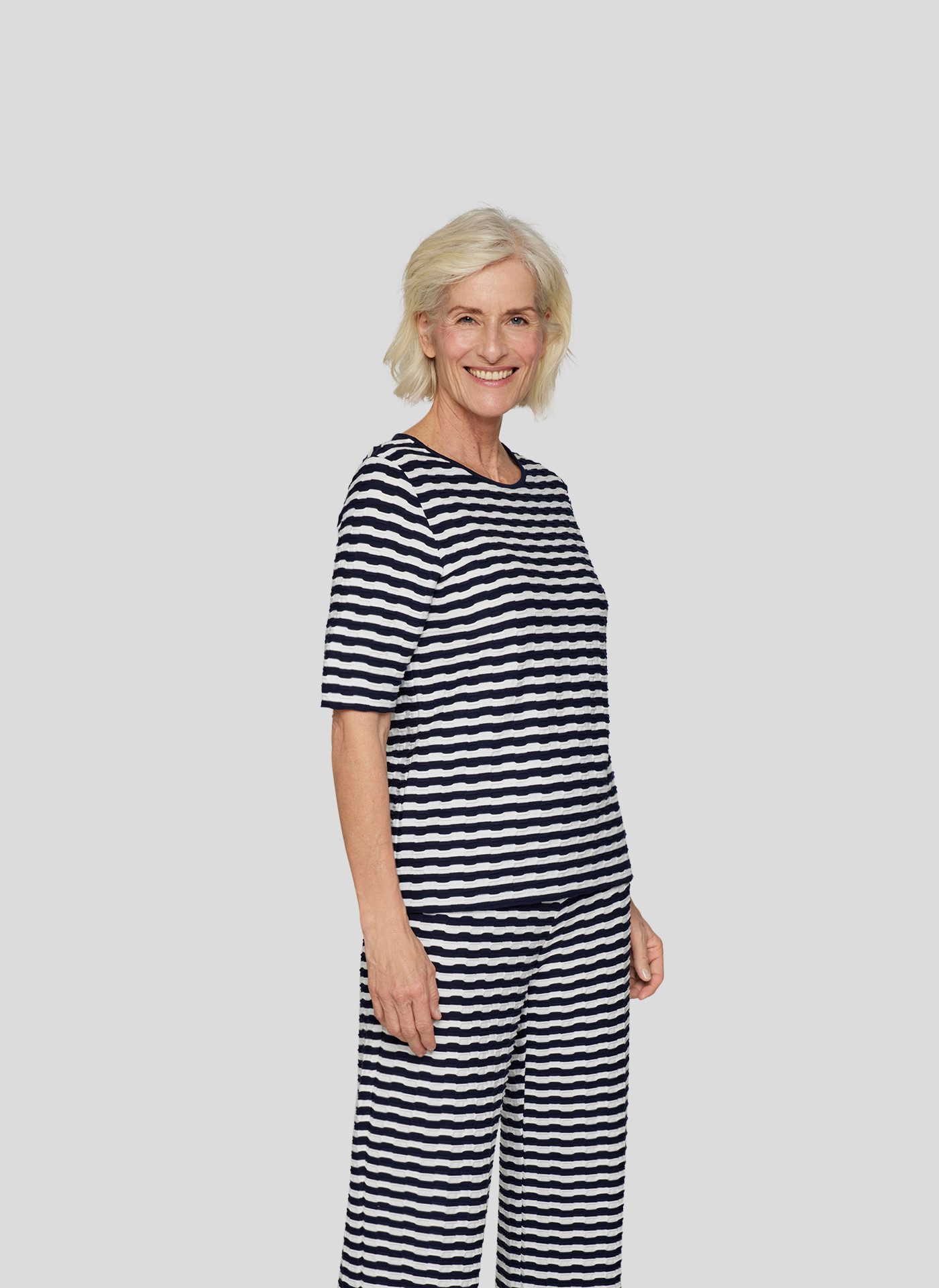 Rabe Rundhalsshirt im Streifen-Look und in günstig online kaufen