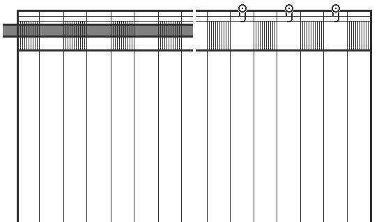 Multifunktionsband mit verdeckten for 245x140, Vorhang reinweiß HxB: halbtransparent, you!, Schlaufen Jacquard, Allure, Schal St), Neutex (1
