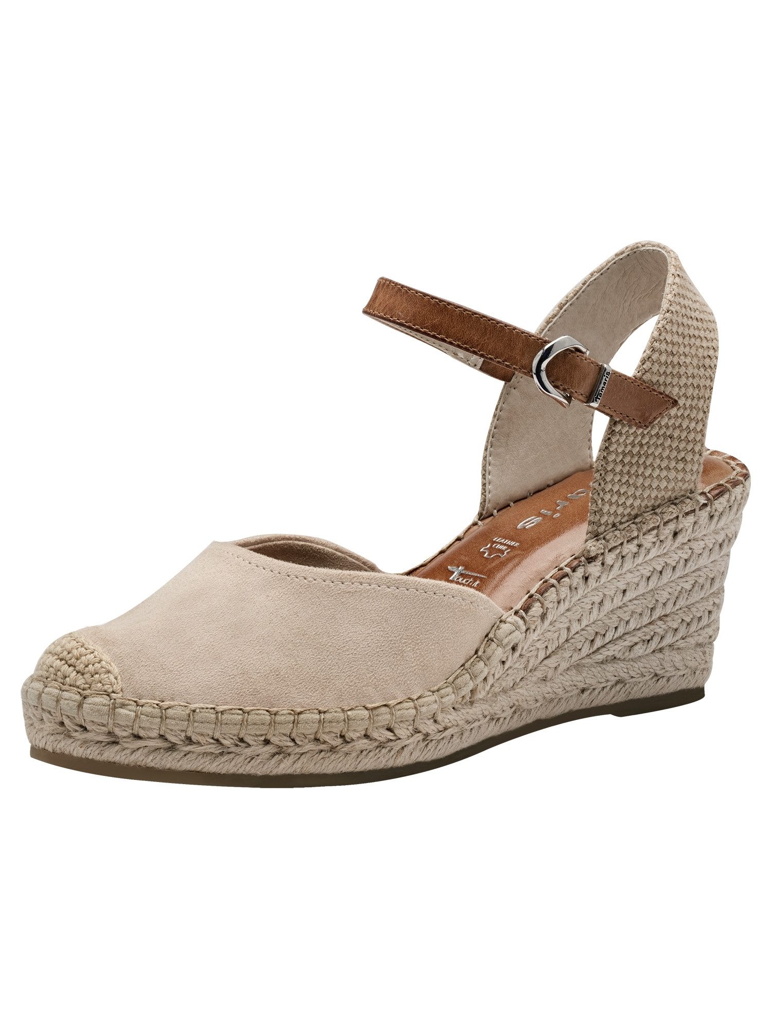 Tamaris ANTIslide, TOUCH-IT mit Absatz Keilabsatz Espadrille ANTIslide