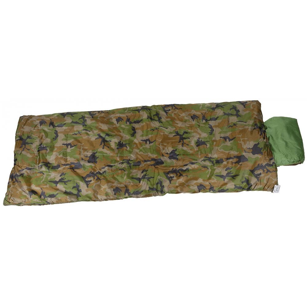 MFH Deckenschlafsack Israel. Pilotenschlafsack, woodland, 2-lagig
