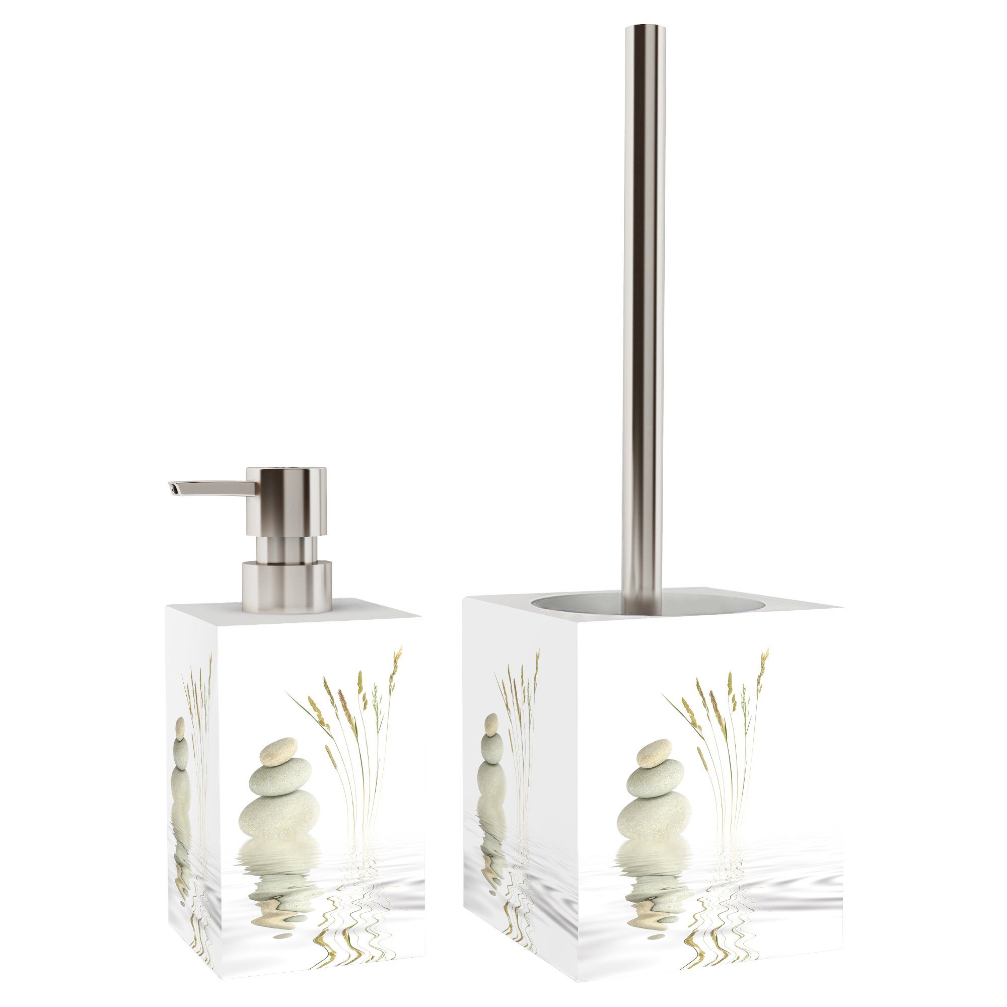 Sanilo Badaccessoire-Set mit Motiv, viele schöne Seifenspender und WC Bürst günstig online kaufen