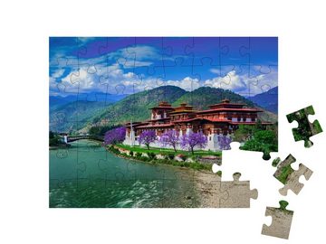 puzzleYOU Puzzle Der Punakha Dzong in Punakha, Bhutan, 48 Puzzleteile, puzzleYOU-Kollektionen Asien